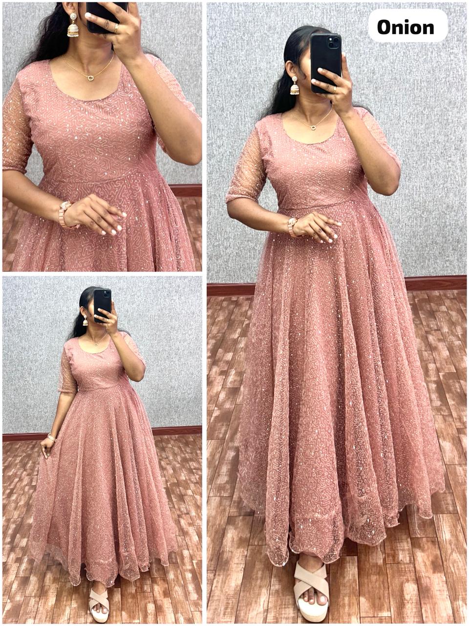 Beautiful Sequence Work Gowns