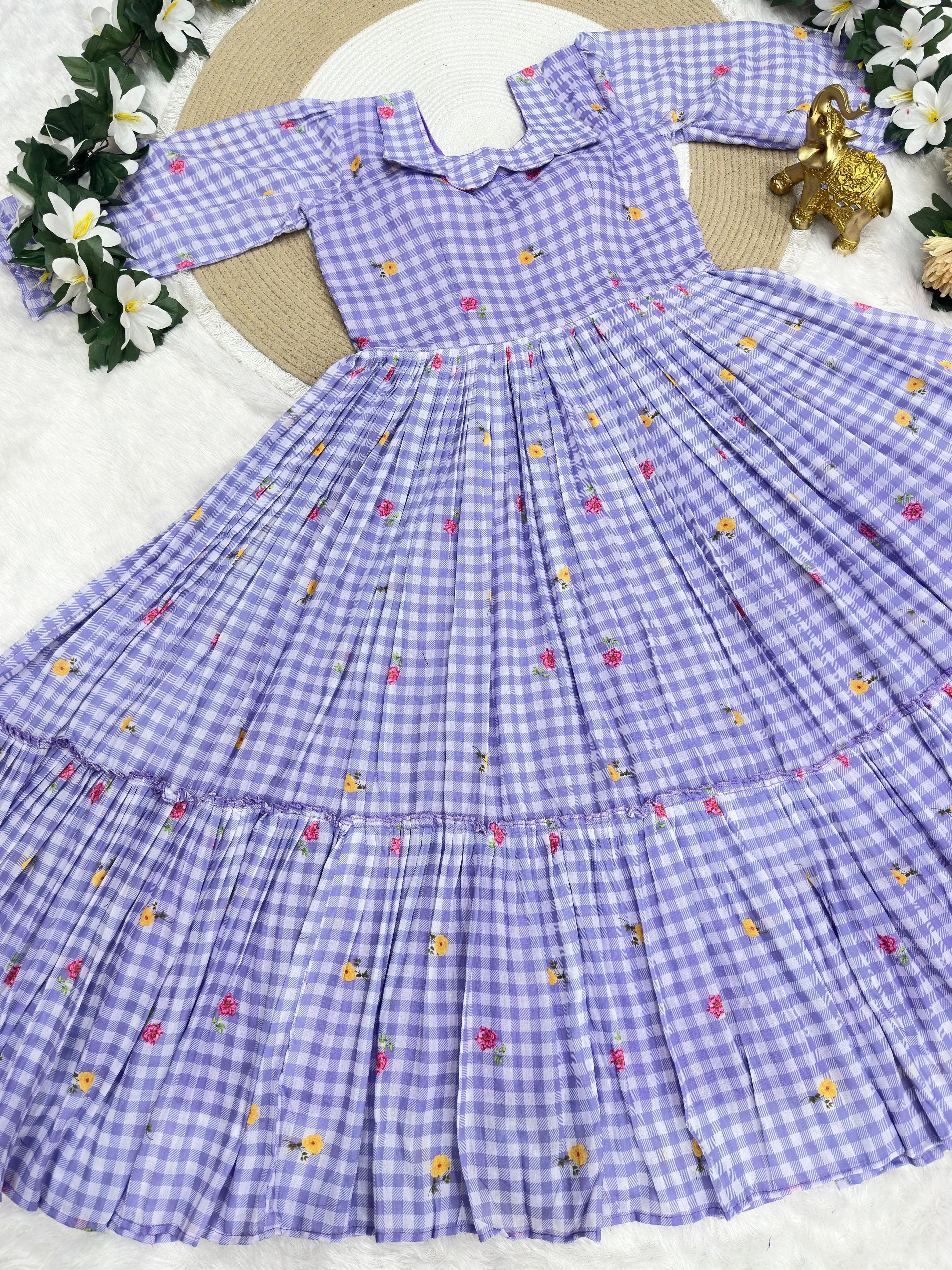 Pure Mul cotton floral frocks