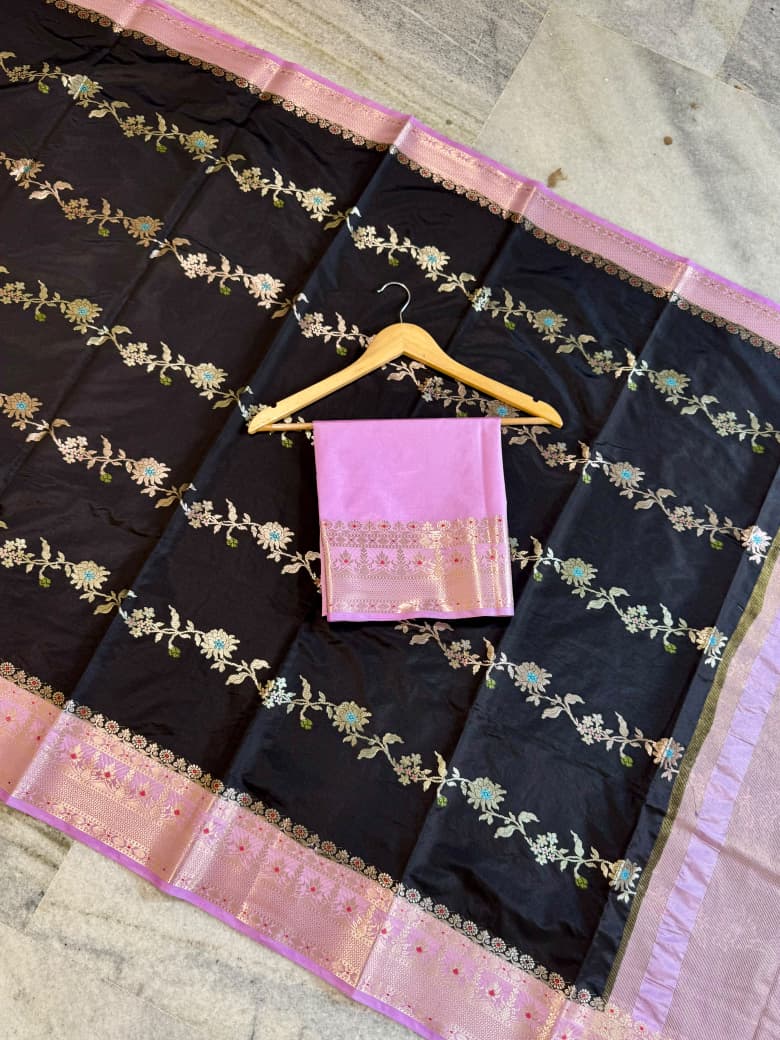 Banarasi Semi Katan Silk Sarees