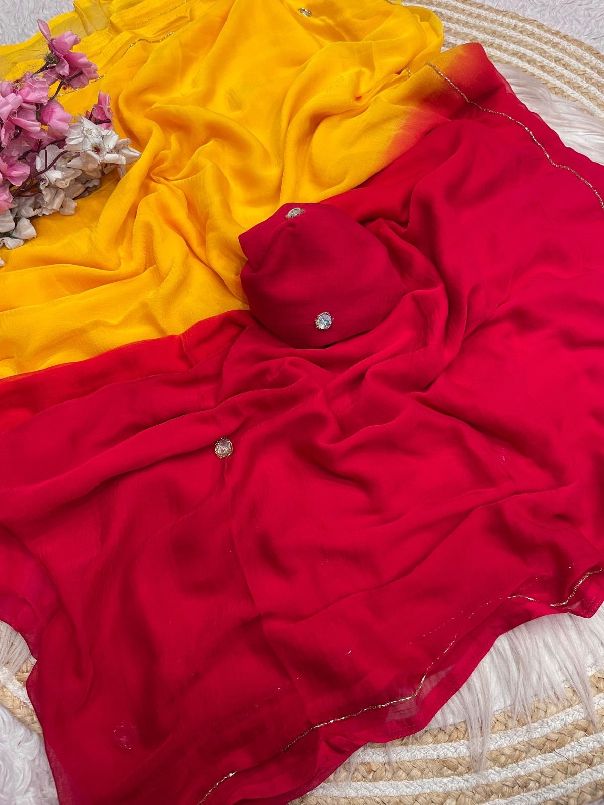 Pure Soft Nazmin Chinnon Sarees