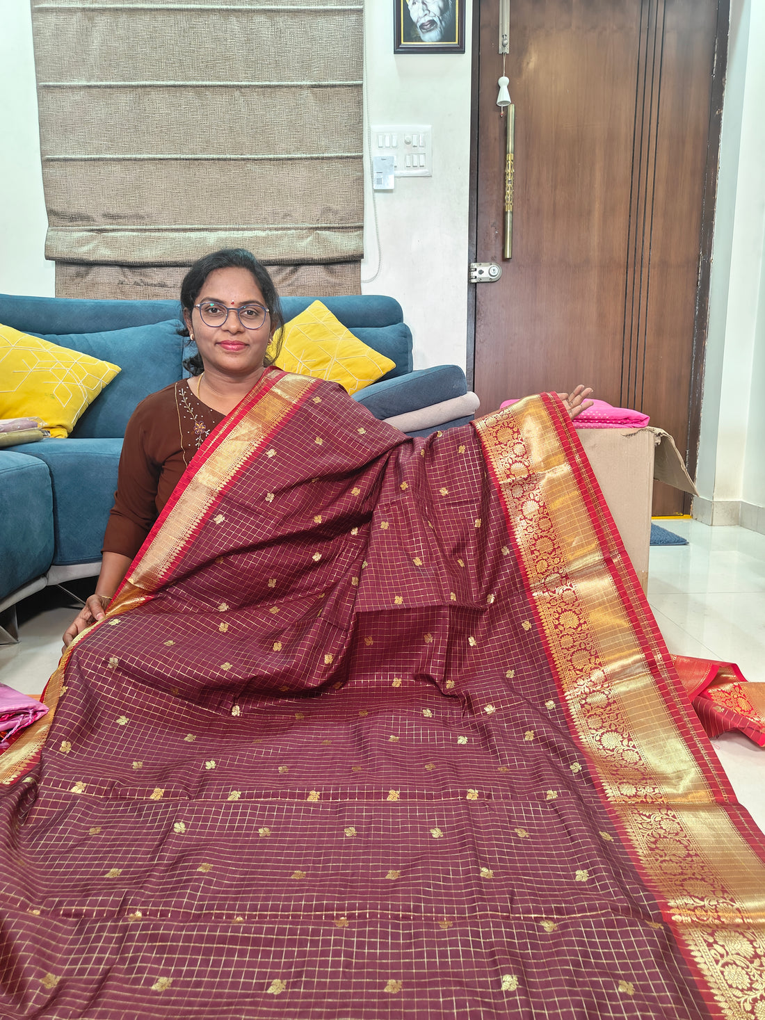 Soft Banarasi Vintage Semi Katan Sarees