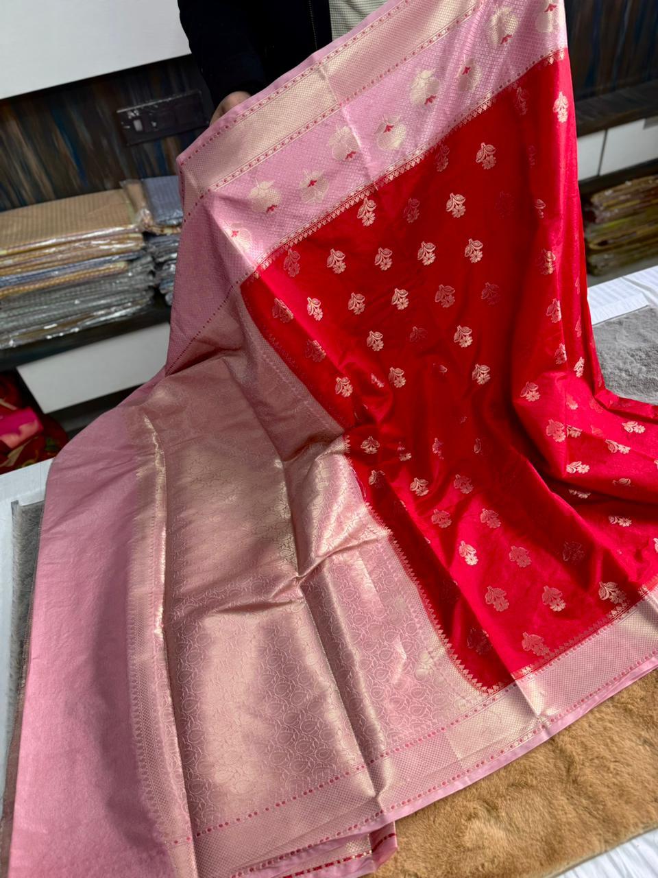 Premium Banarasi Dyble Dupion Soft Silk Sarees