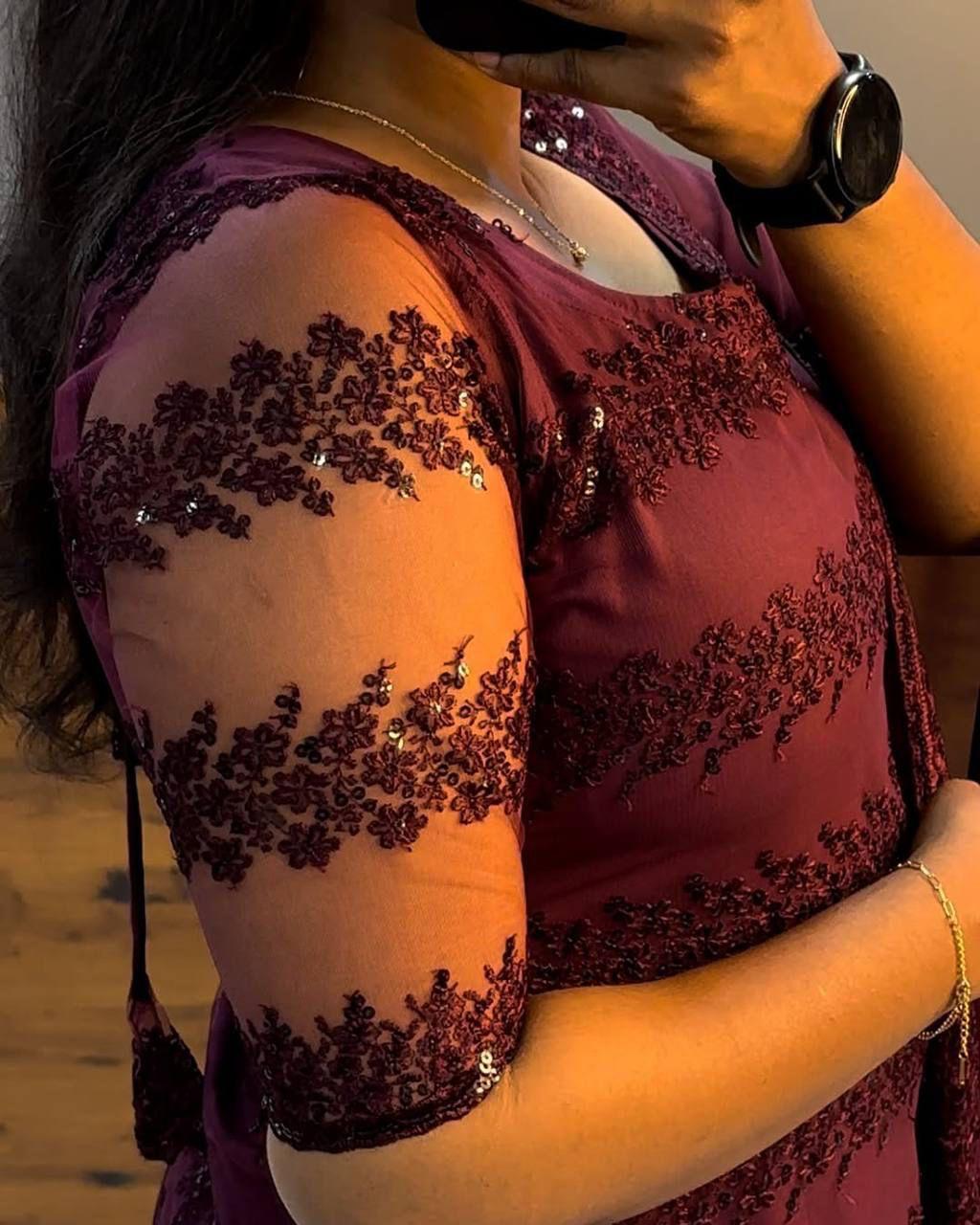 Sequence Work Kurti with Duppata