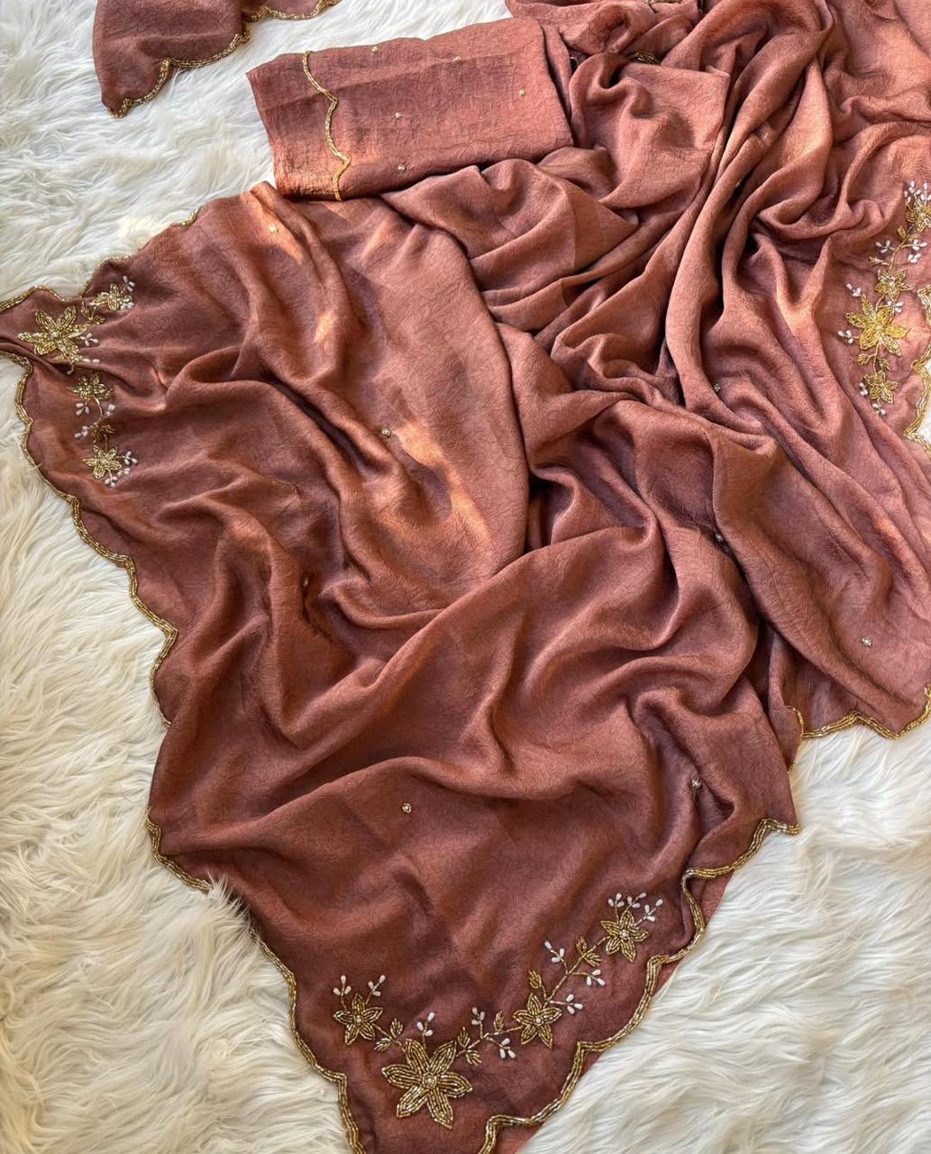 Designer cocktail Saree