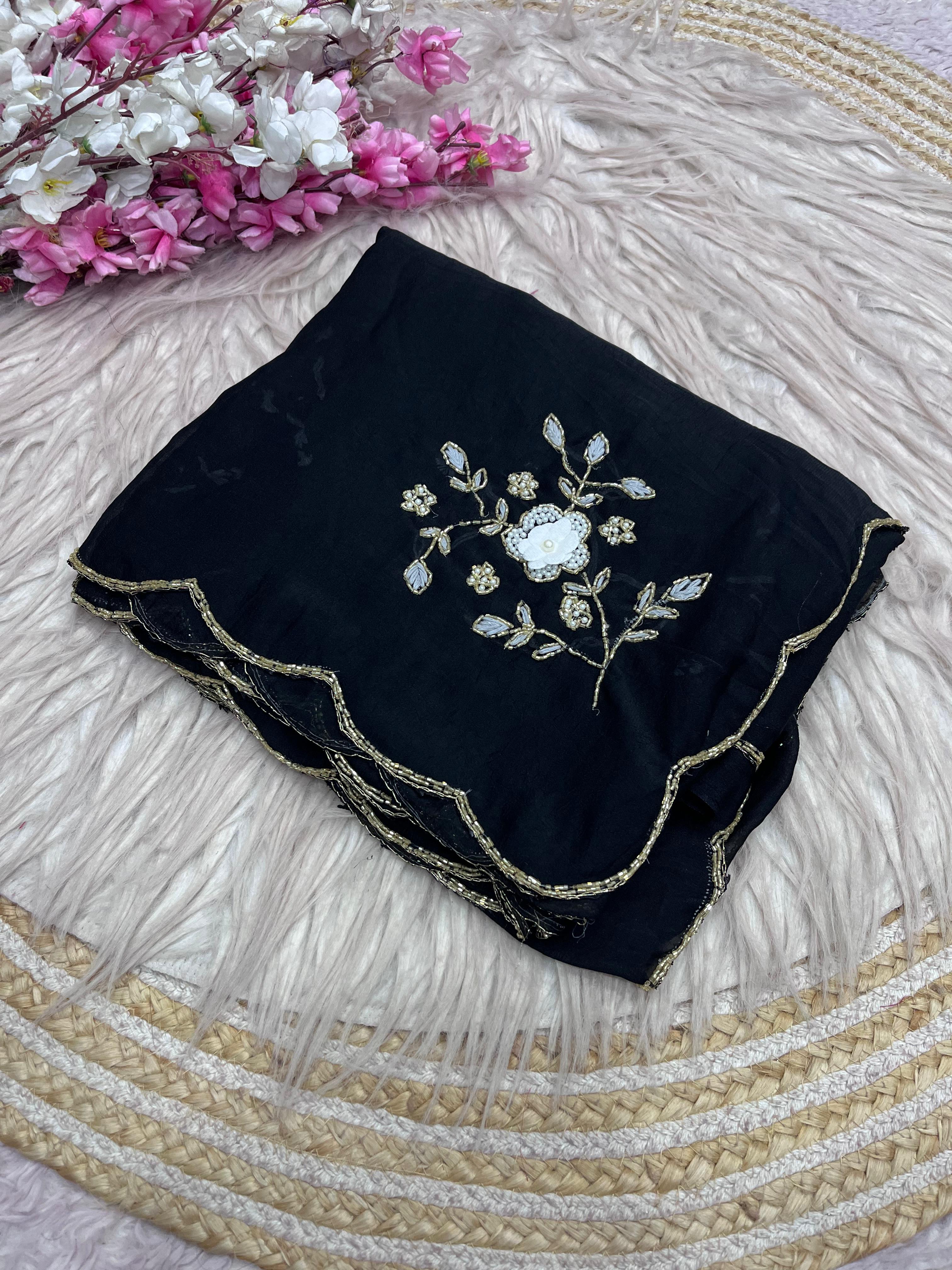 Sort Rangoli Crush Sarees with Beautiful Handwork