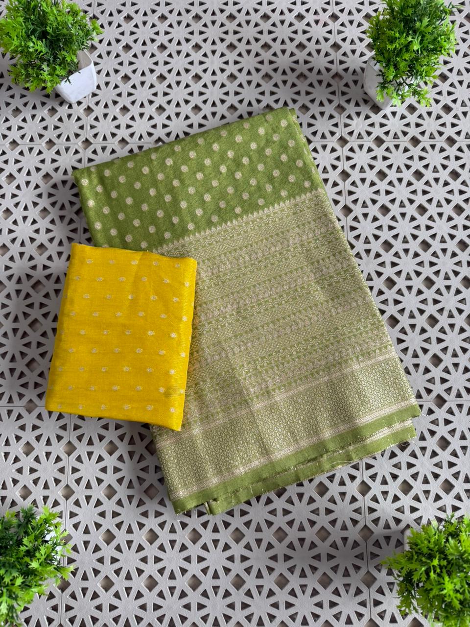 Premium Pure Khadi Crepe Silk Sarees