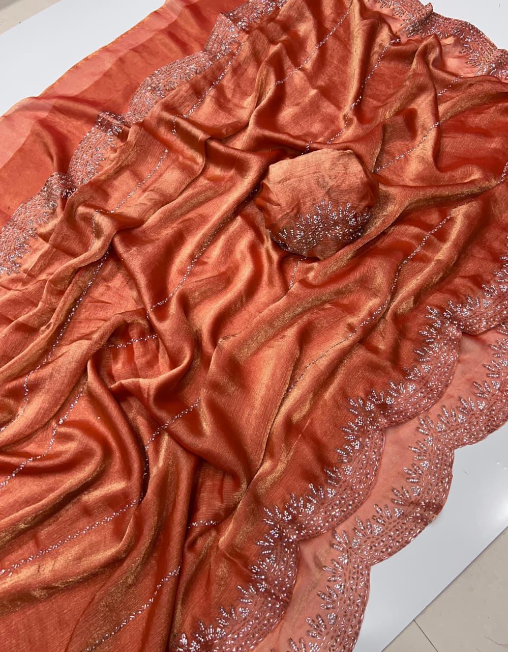 Fendy Chiffon Space Silk Sarees