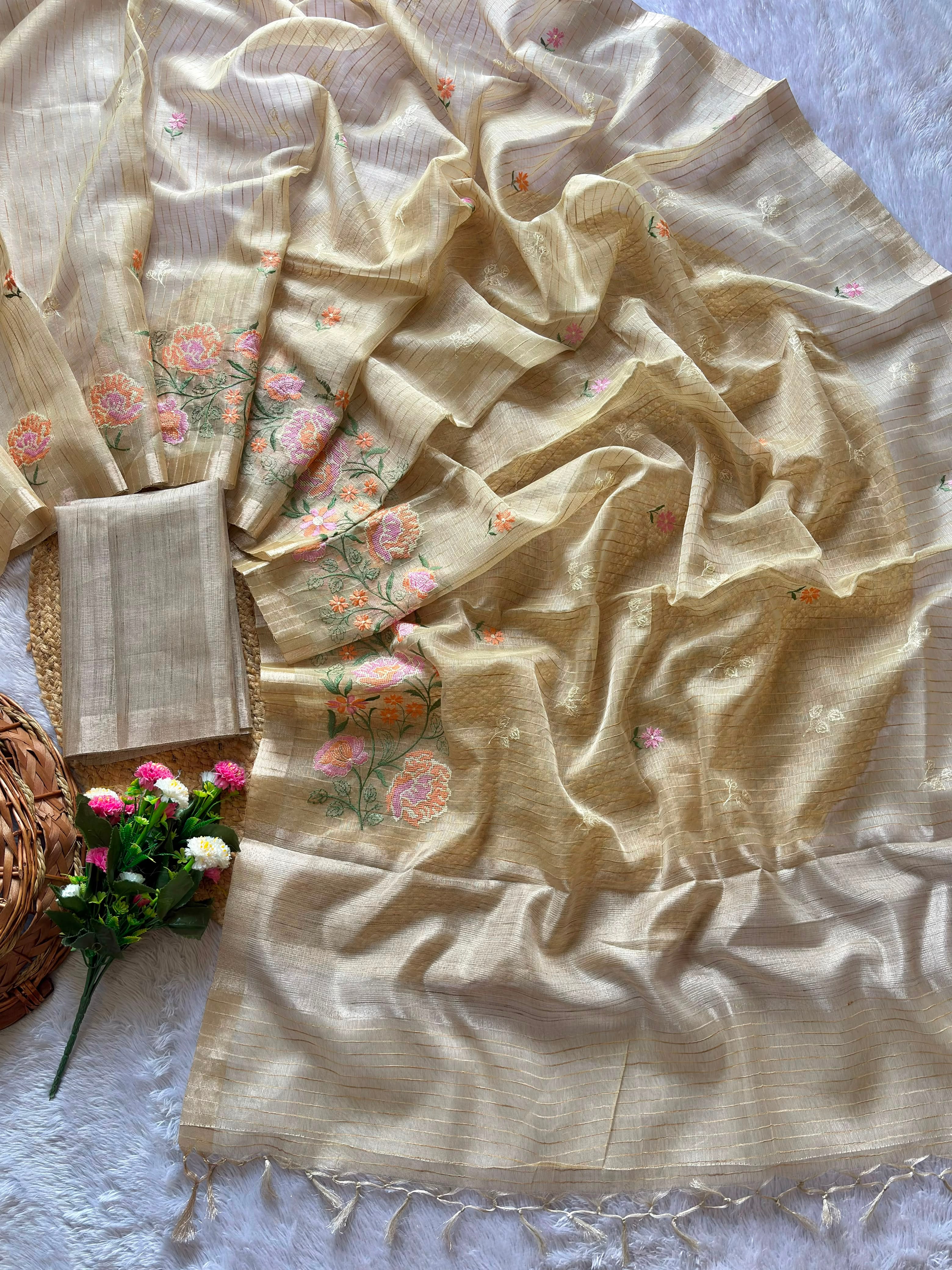 Soft Tusser Silk Sarees