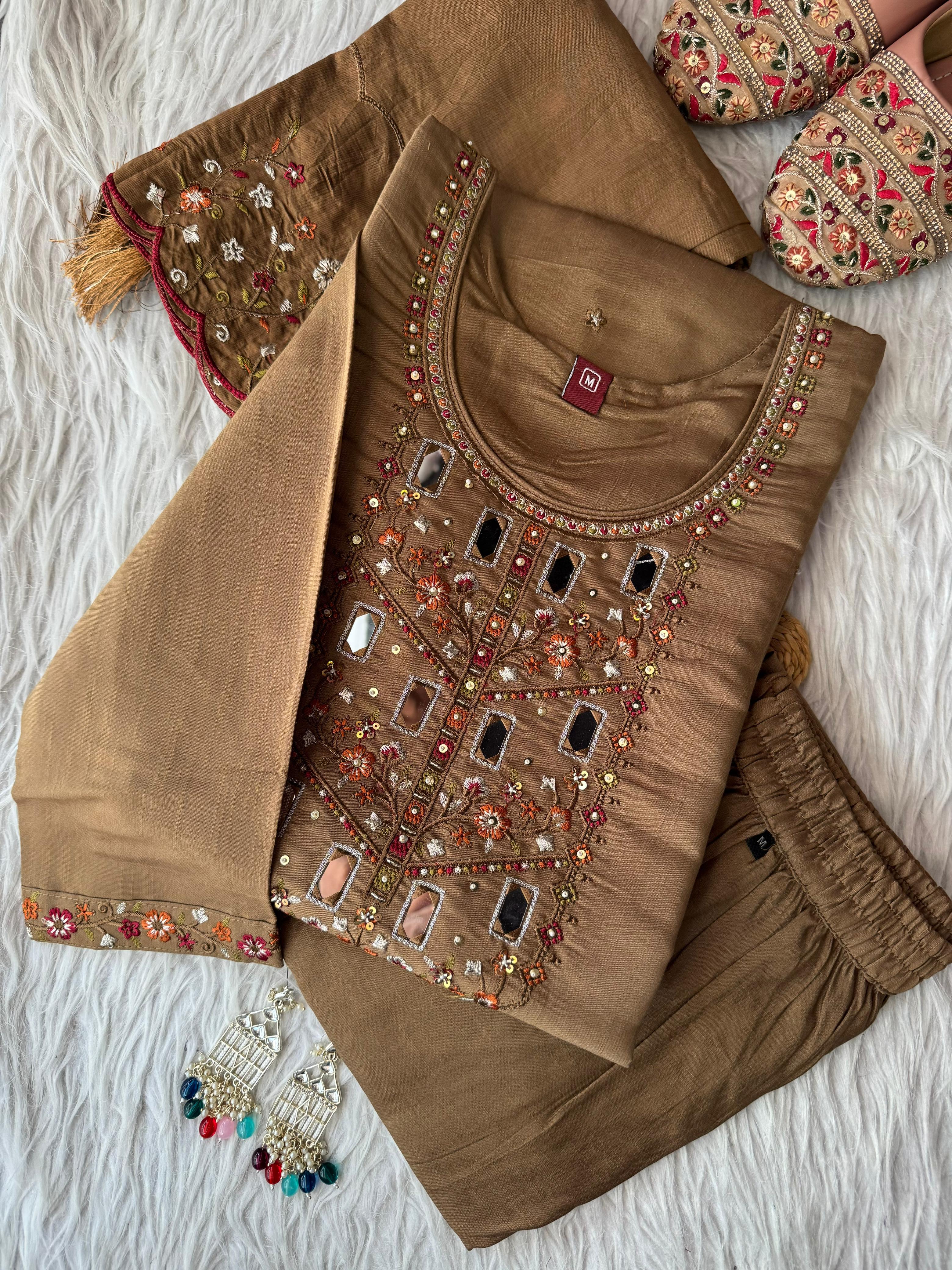 Premium Silk Cotton Kurti Sets