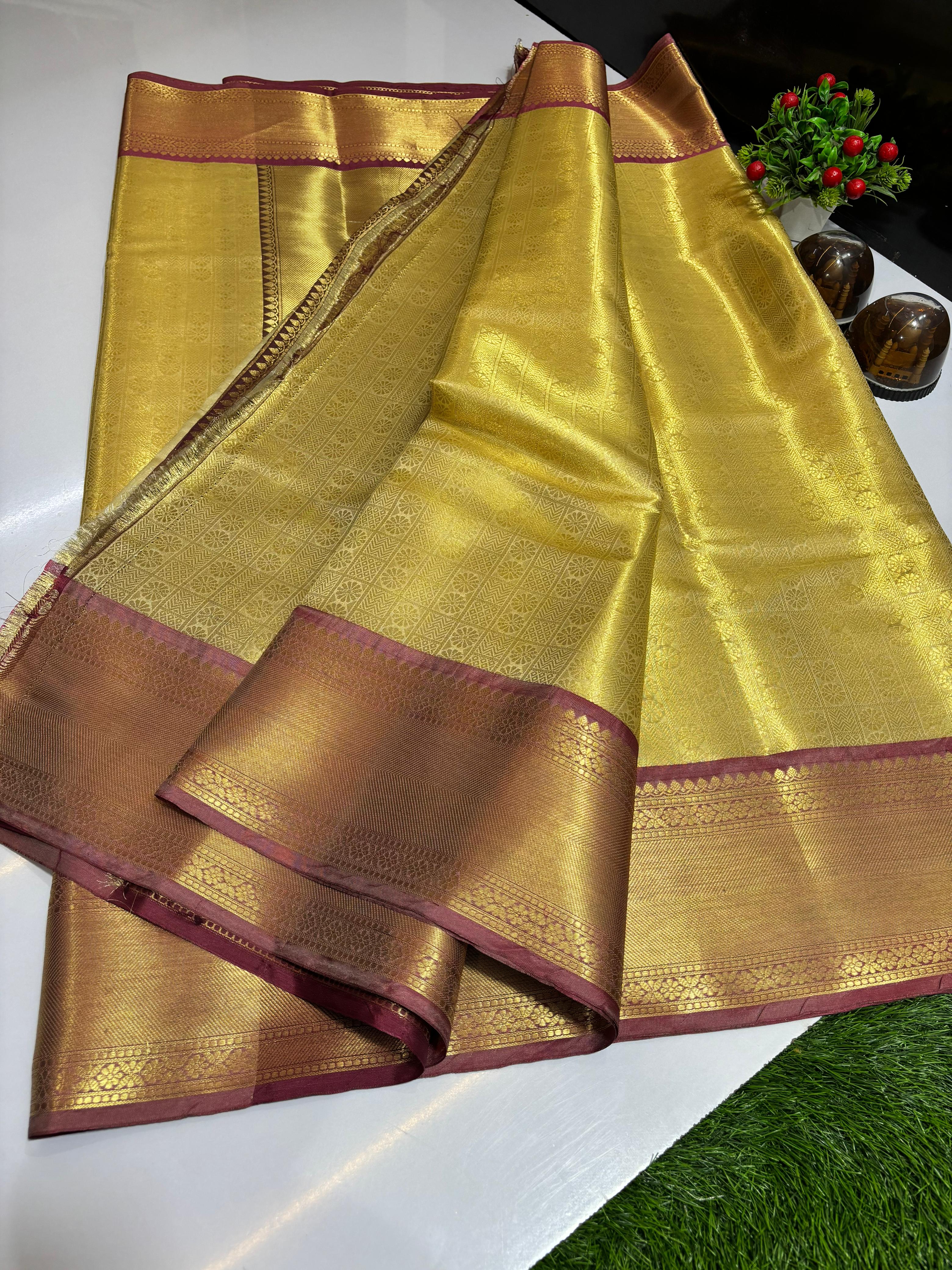 Premium Banarasi Soft Tissue Silk Sarees
