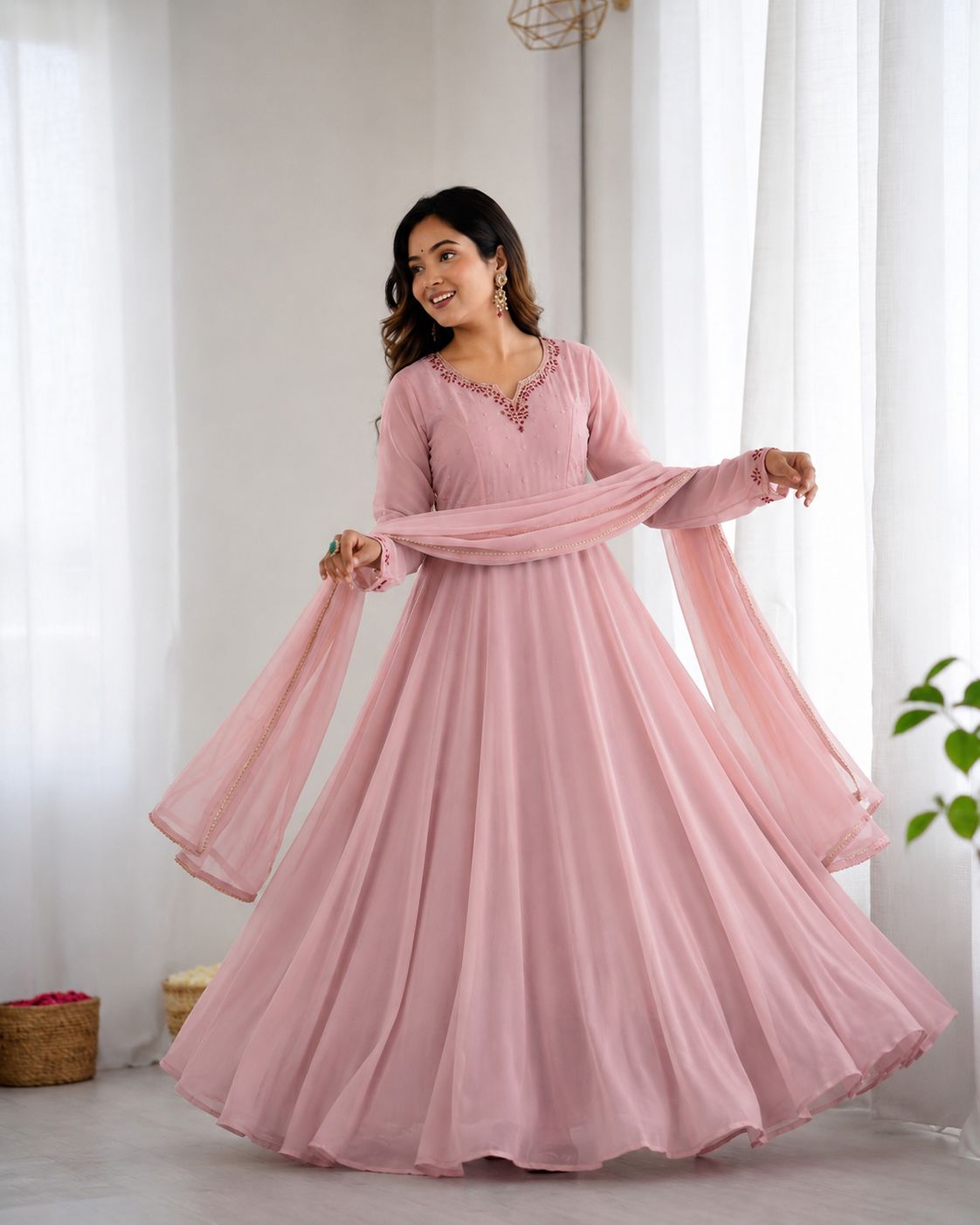 Georgette Anarkali Dress