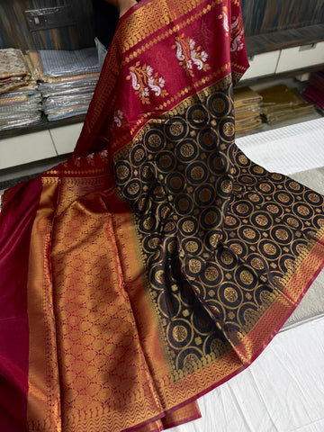 Banarasi Dyeable Dupion Silk Saree