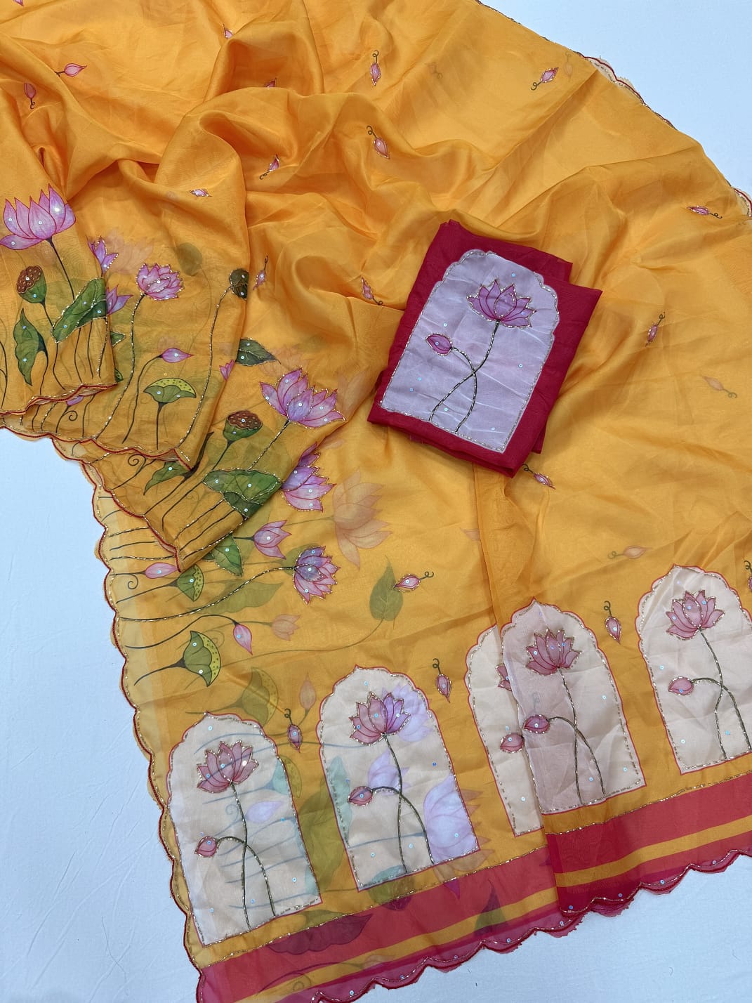 Soft tebby designer sarees