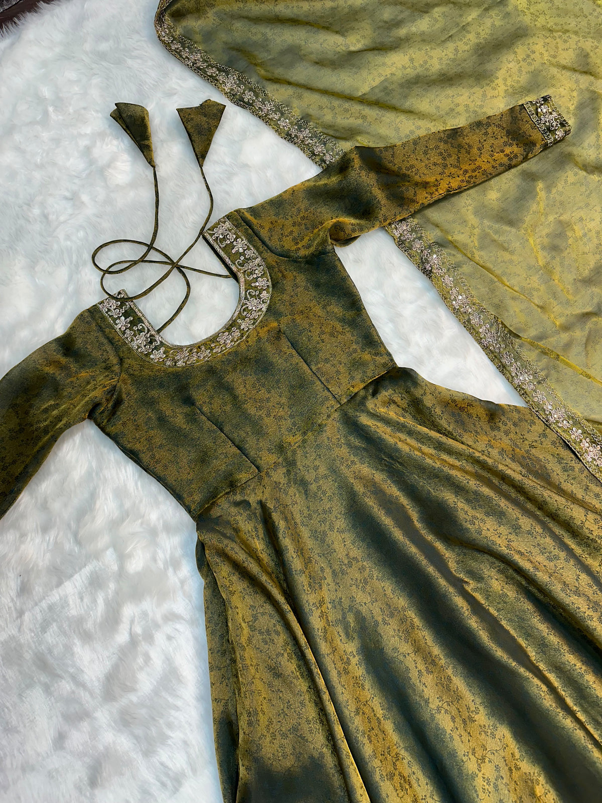 Festive Gown with Duppata