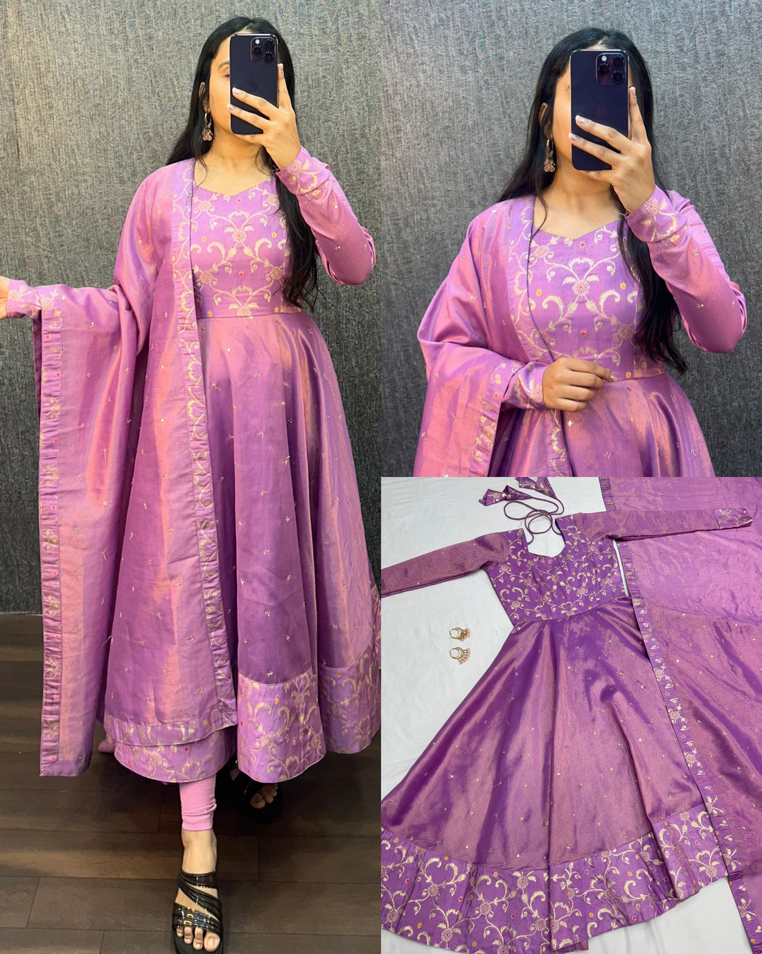 Trendy Banarasi Tissue Gowns