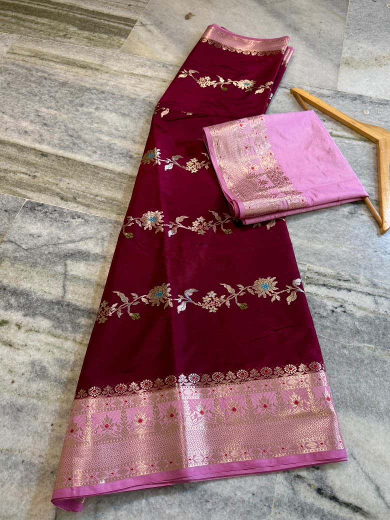 Banarasi Semi Katan Silk Sarees