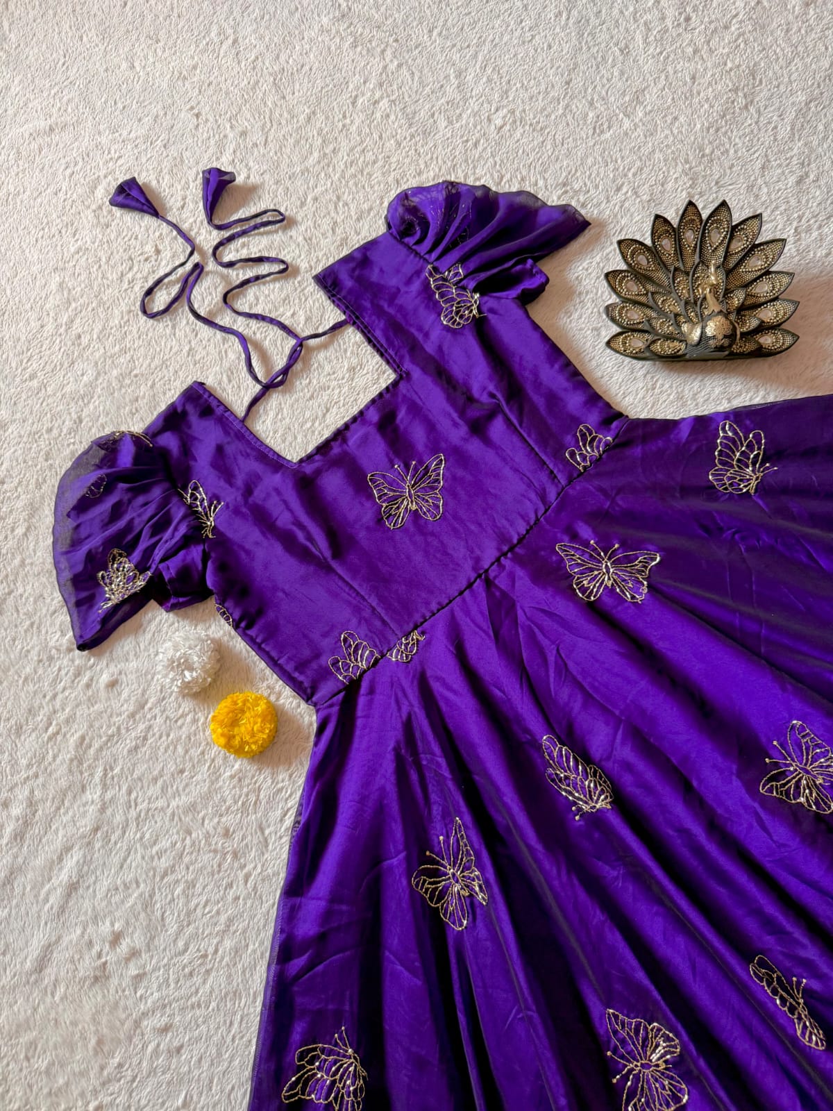 Beautiful Butterfly Designer Beats Sequance Work Dress