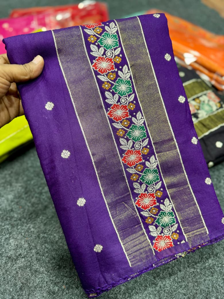 Pure Soft Russian Silk Sarees