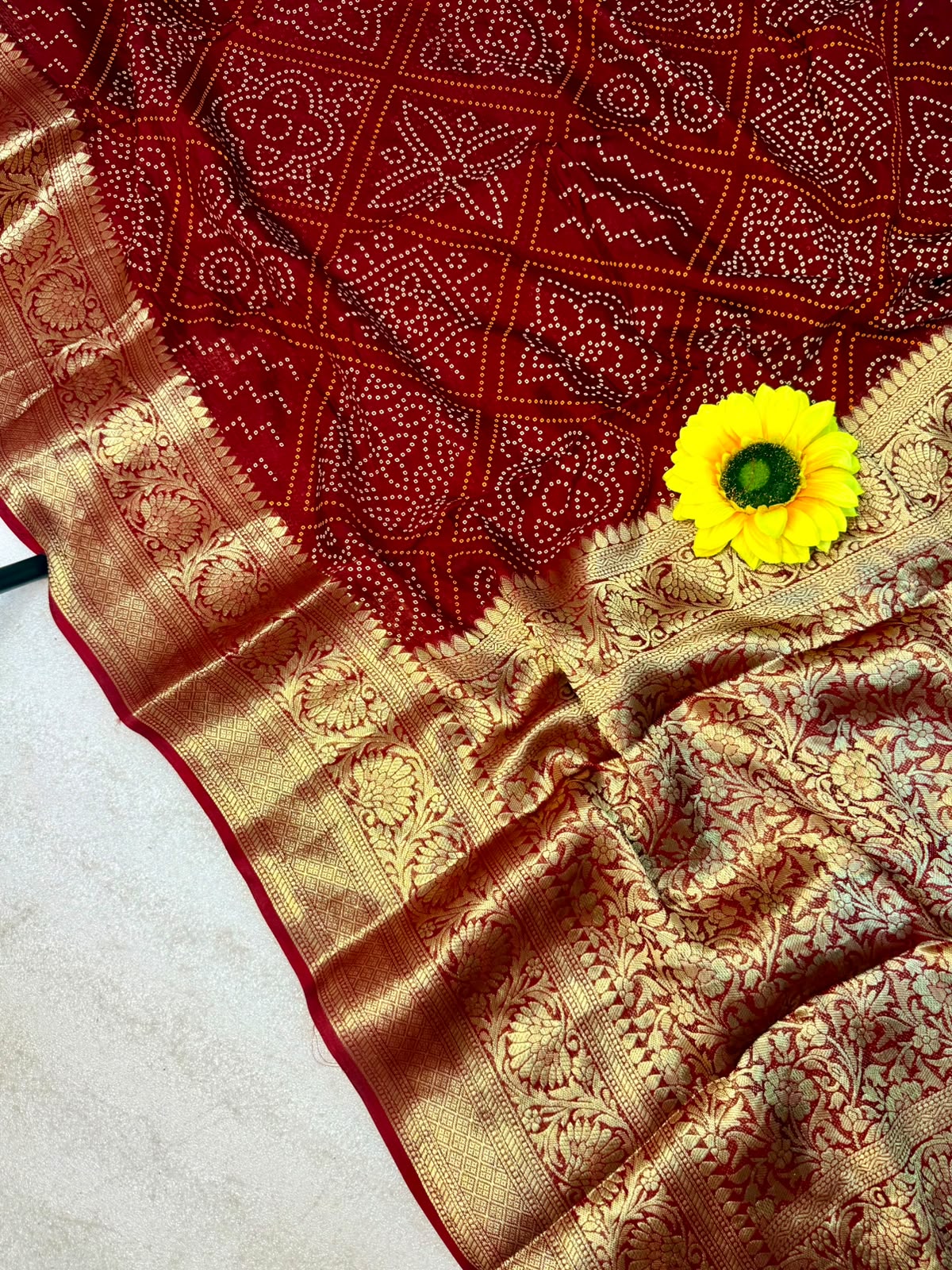 Bandini sarees with kanchi border