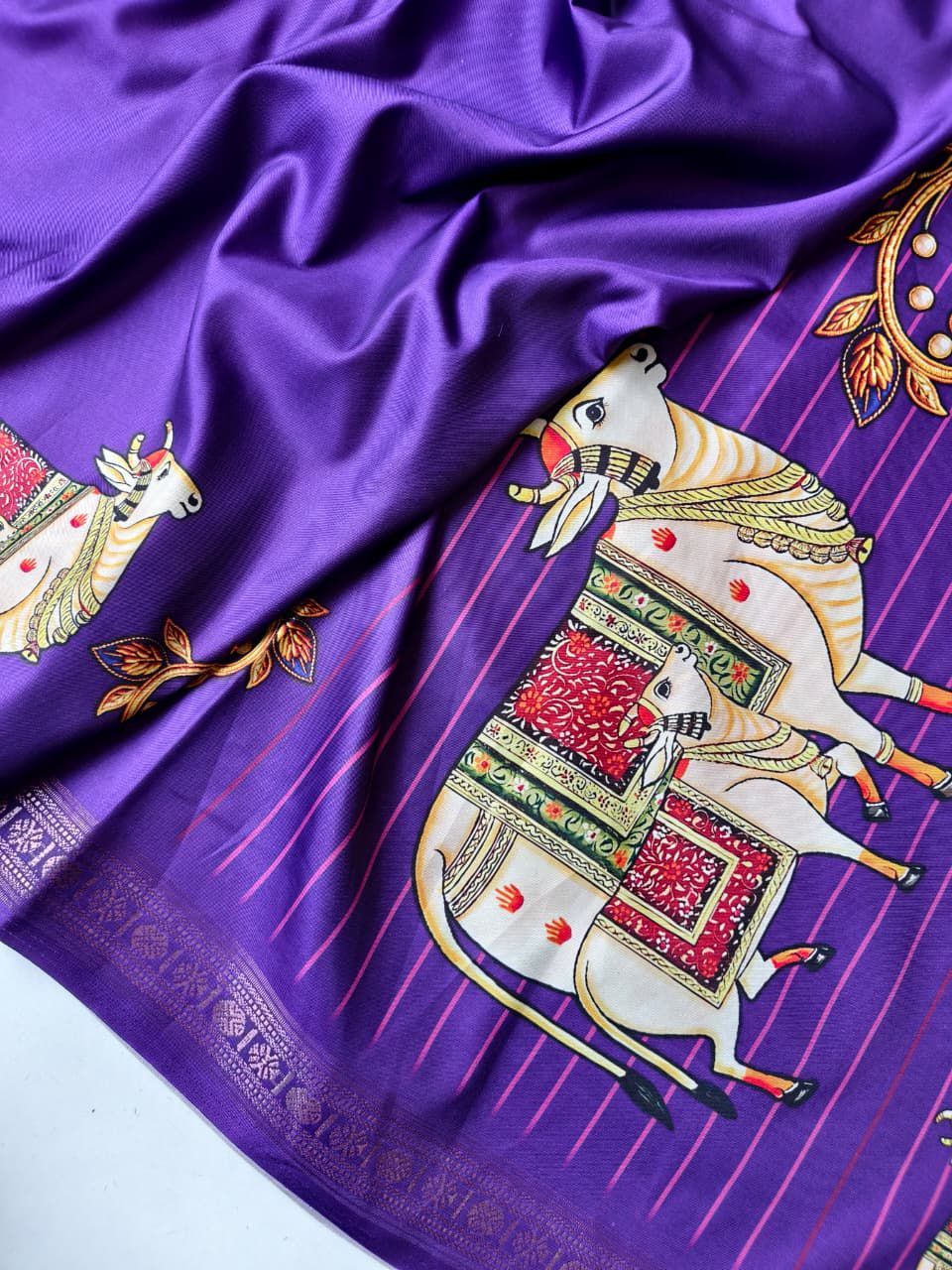 Tanjaore Soft Silk Sarees