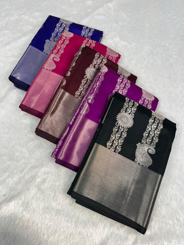 Banarasi Semi Katan Soft Silk Saree