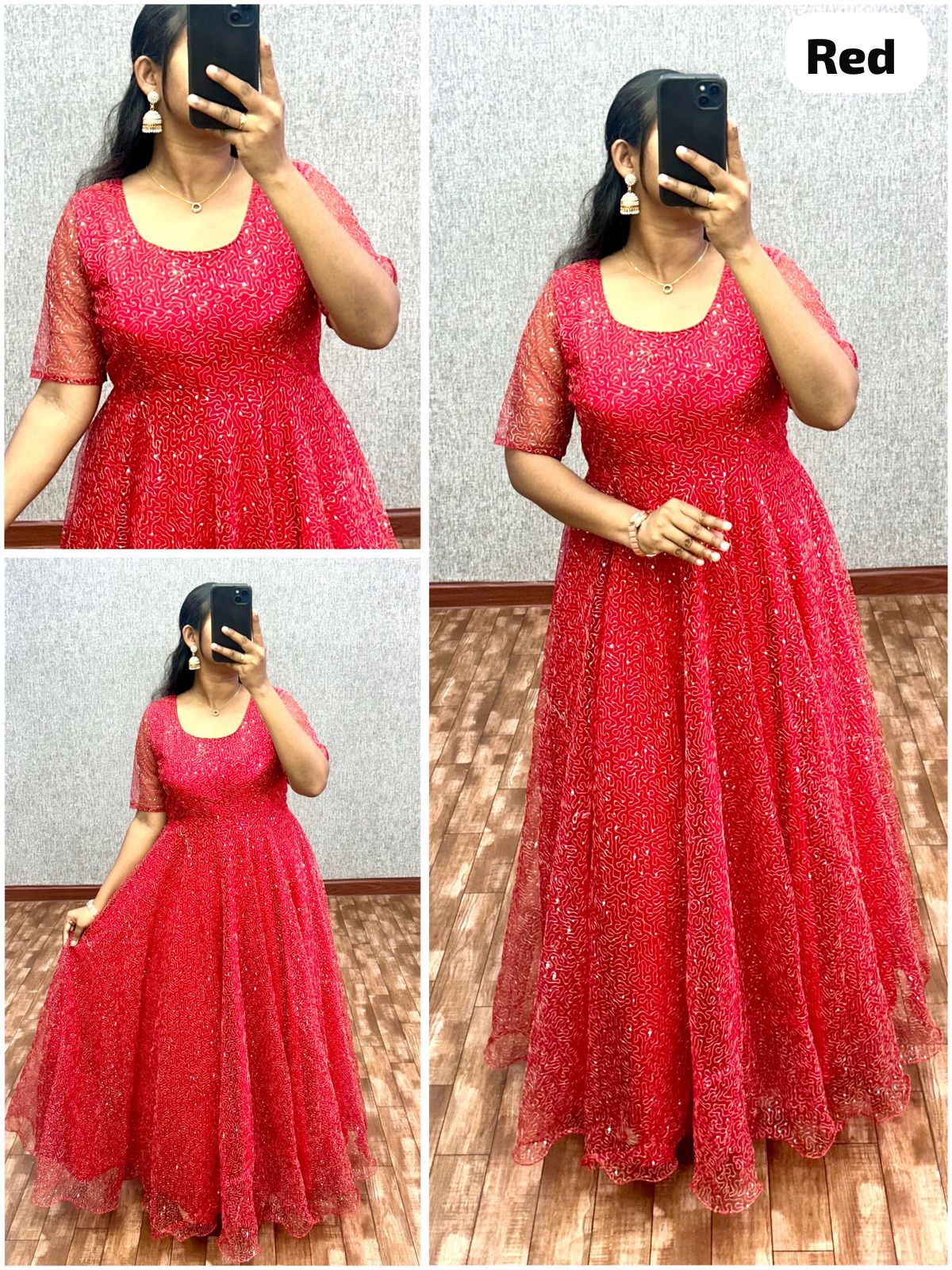 Beautiful Sequence Work Gowns