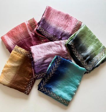 Soft Fendy Satin Fabric Designer Saree