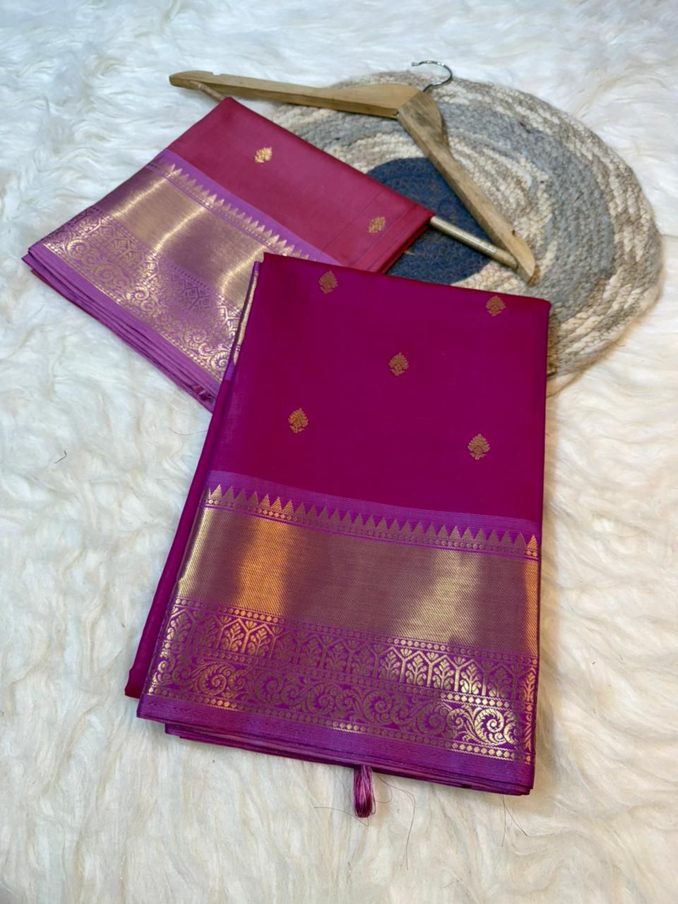 Soft & Shine Premium Banarasi Soft Katan Silk Saree