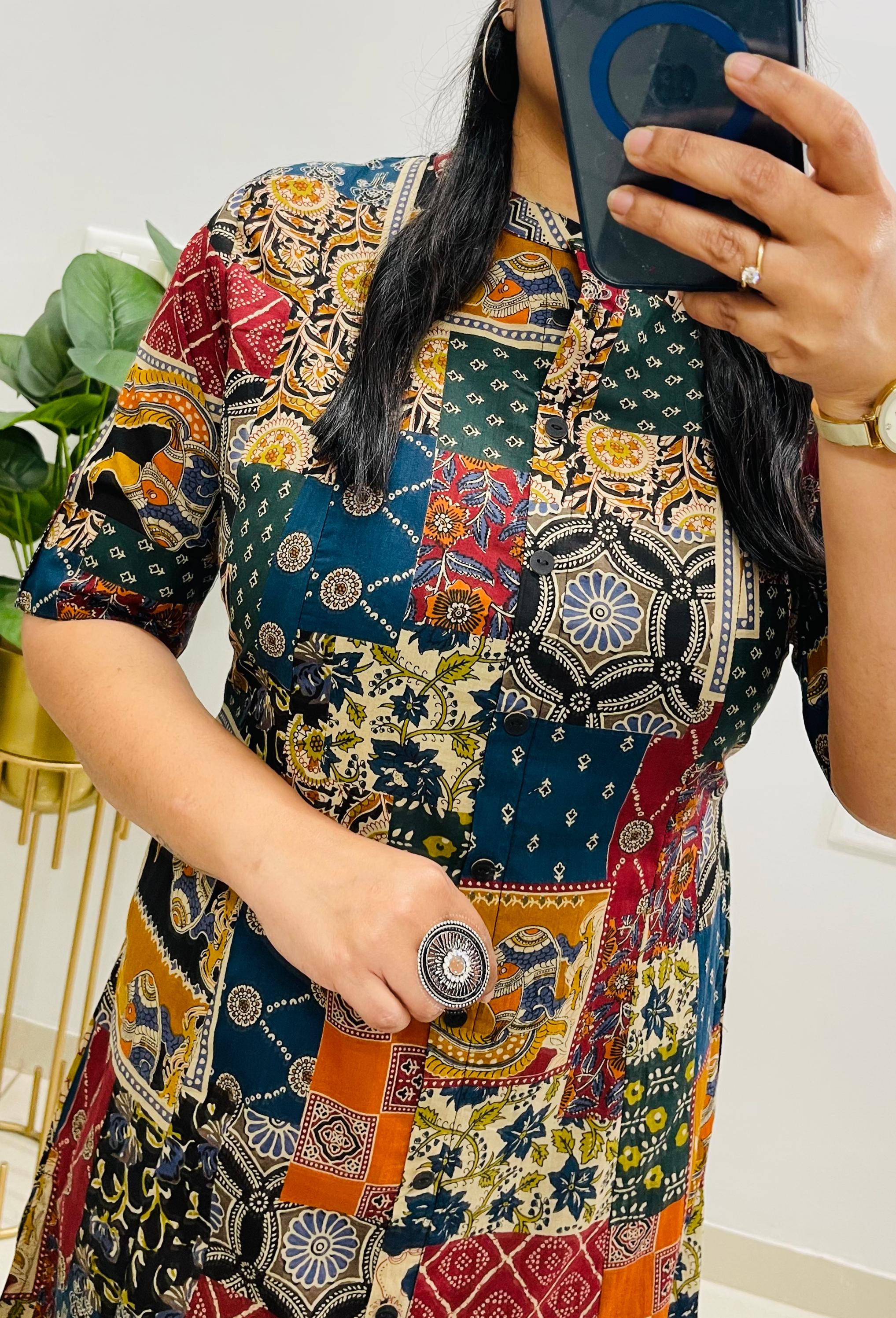 Jaipuri Kalamkari Print Kurti