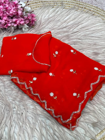Premium Georgette Cocktails Sarees