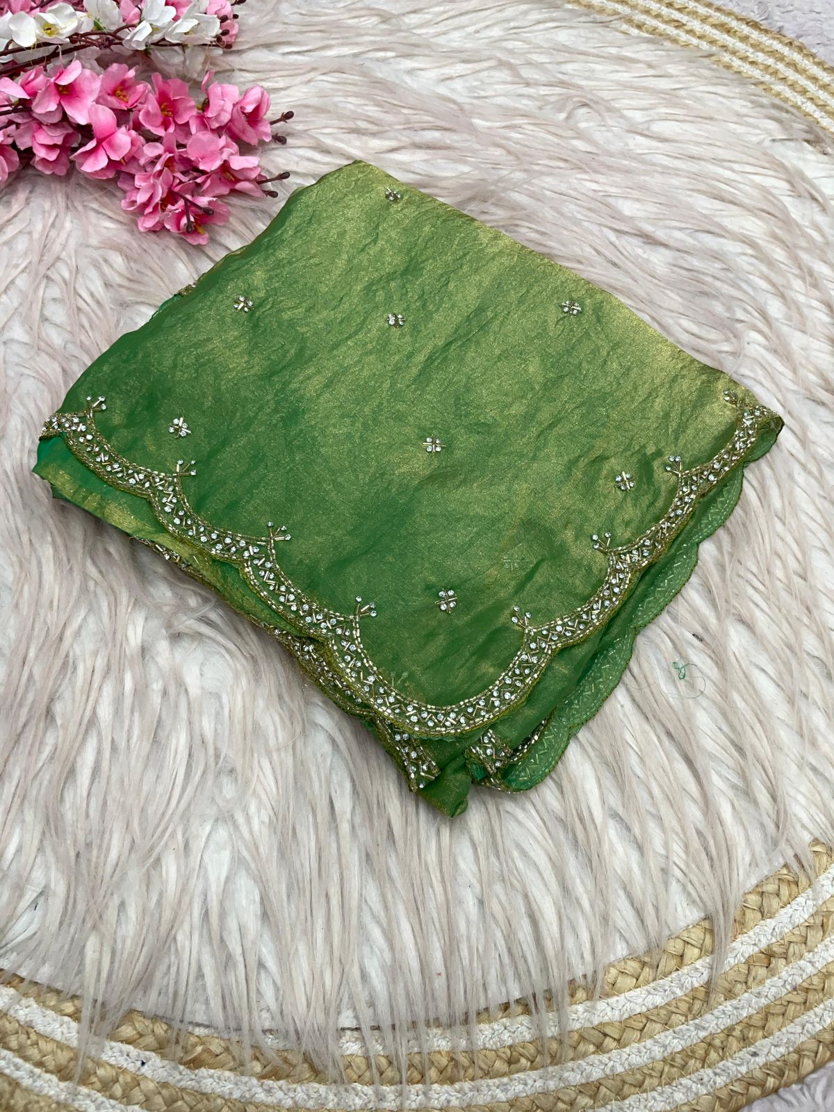 20+ Colors in Celebs Favorite Space Silk Fandy Satin Silk Sarees