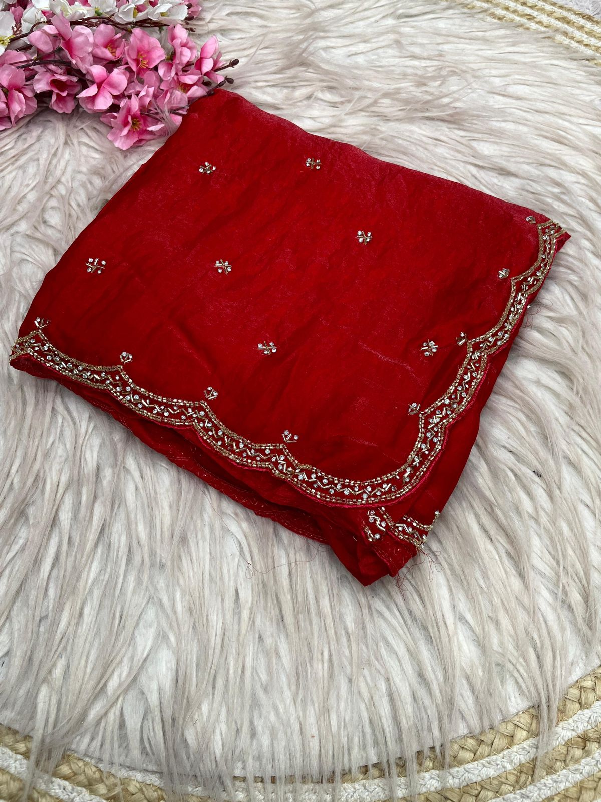 20+ Colors in Celebs Favorite Space Silk Fandy Satin Silk Sarees