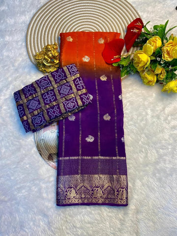 Pure Viscose Chinnon Sarees