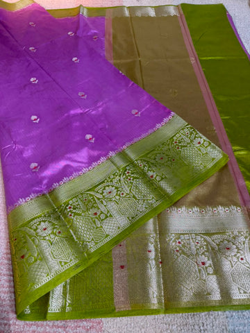 Banarasi Green Mango Sarees