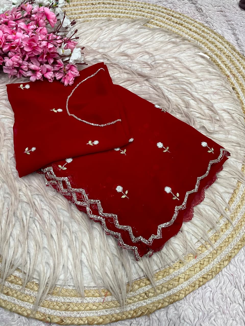 Premium Georgette Cocktails Sarees