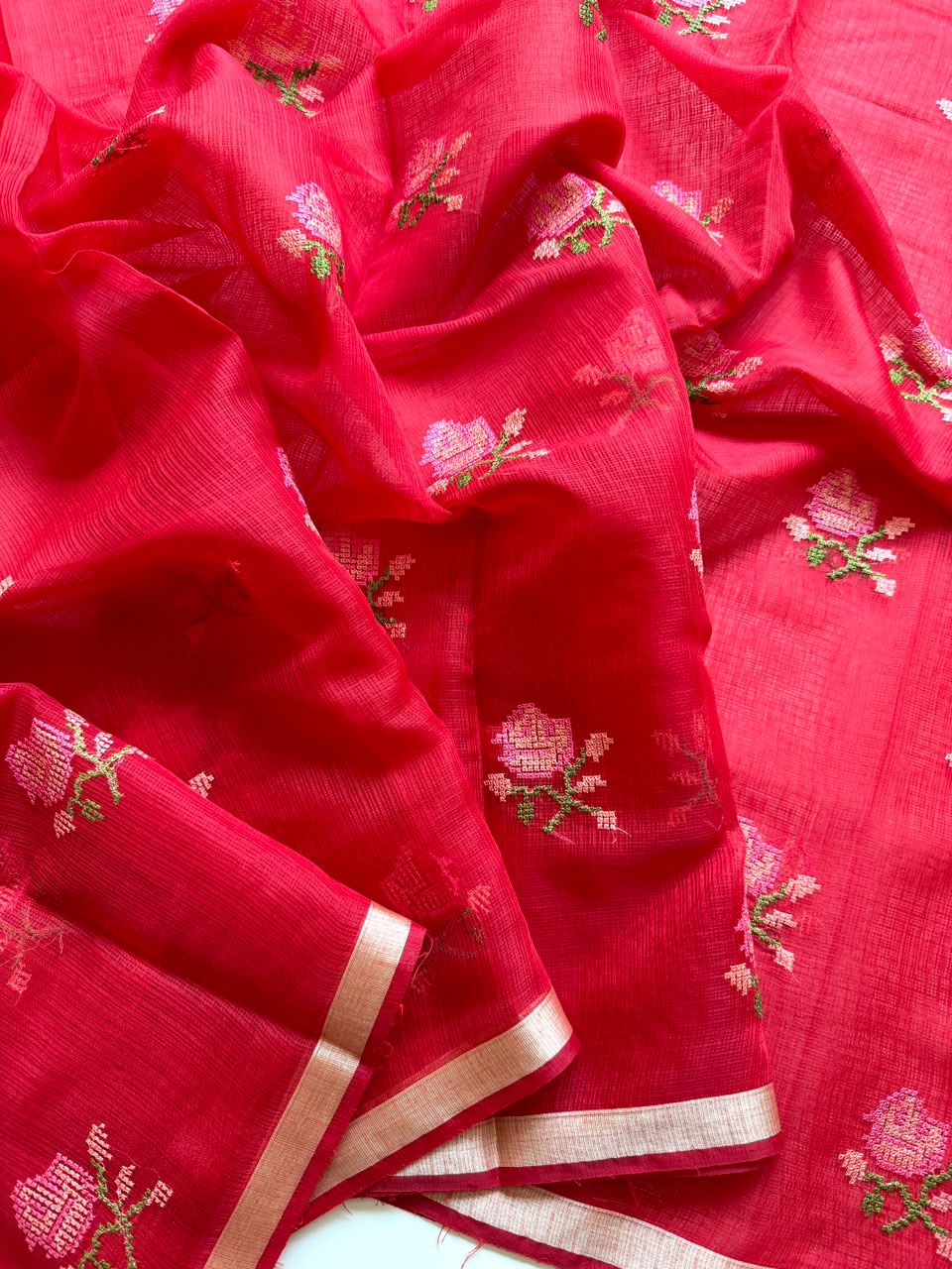 Soft Kota Doriya Silk Sarees