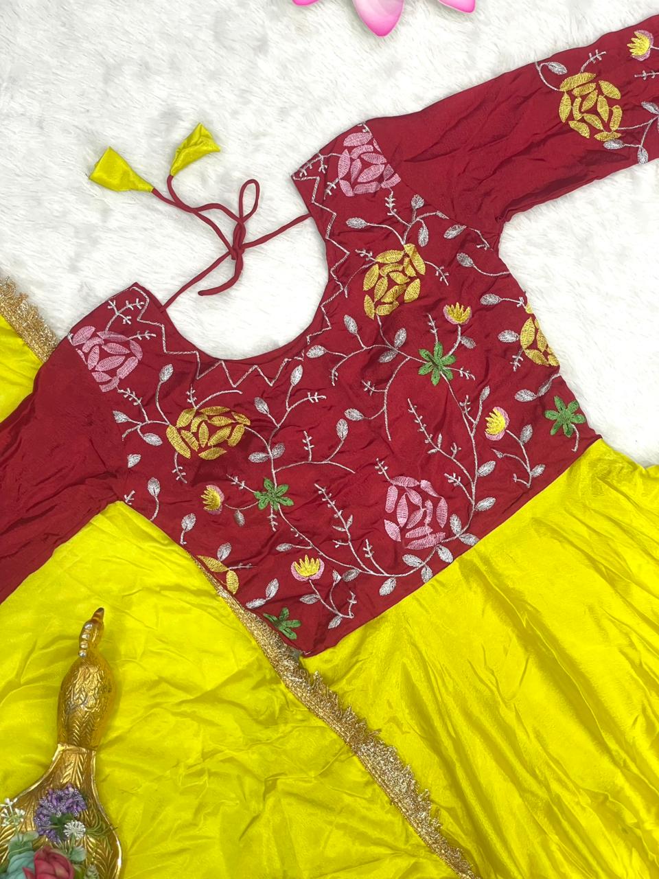 Fully Stitched Chinon Gowns