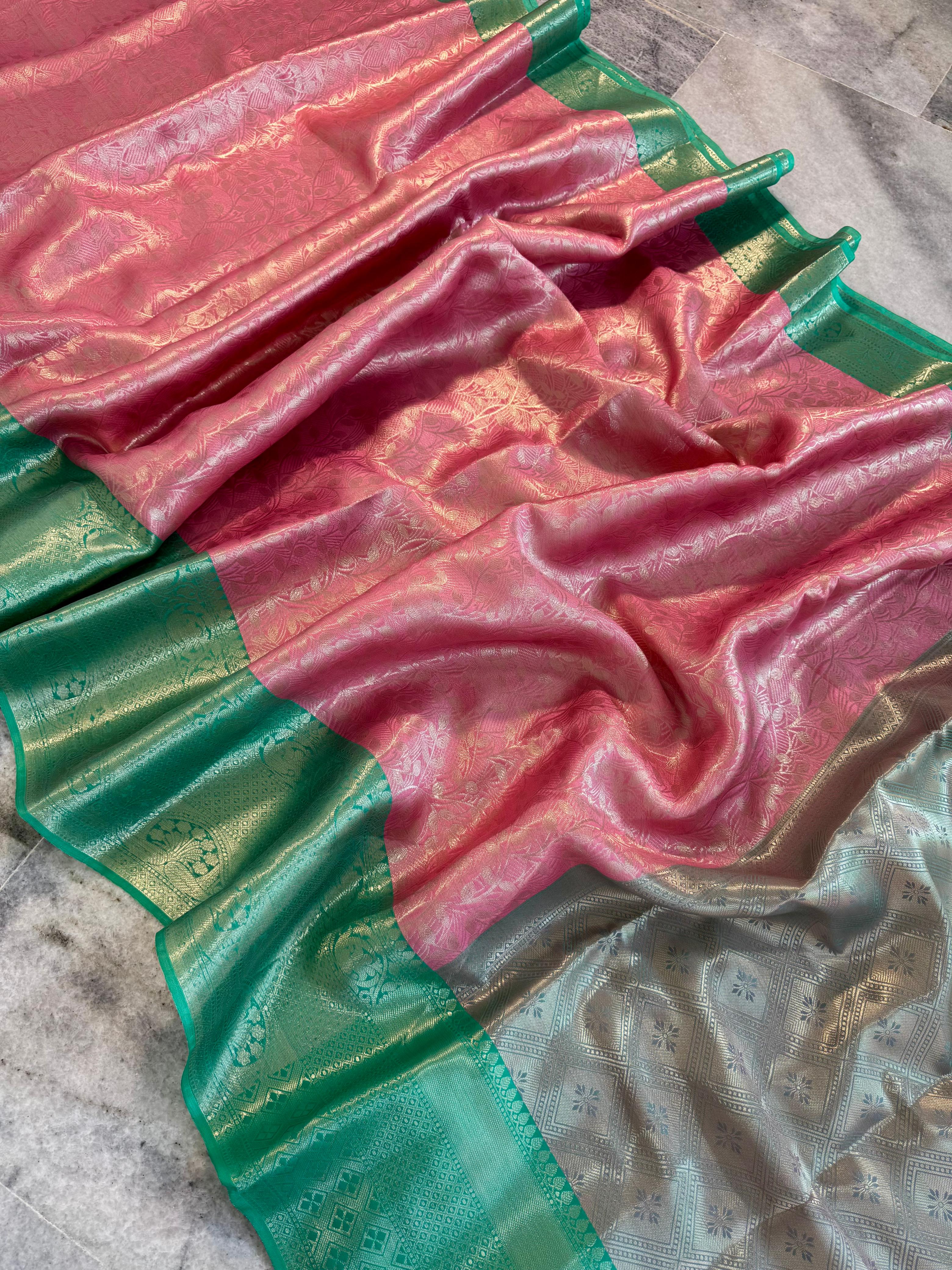 Soft Banarasi Tissue Silk Saree