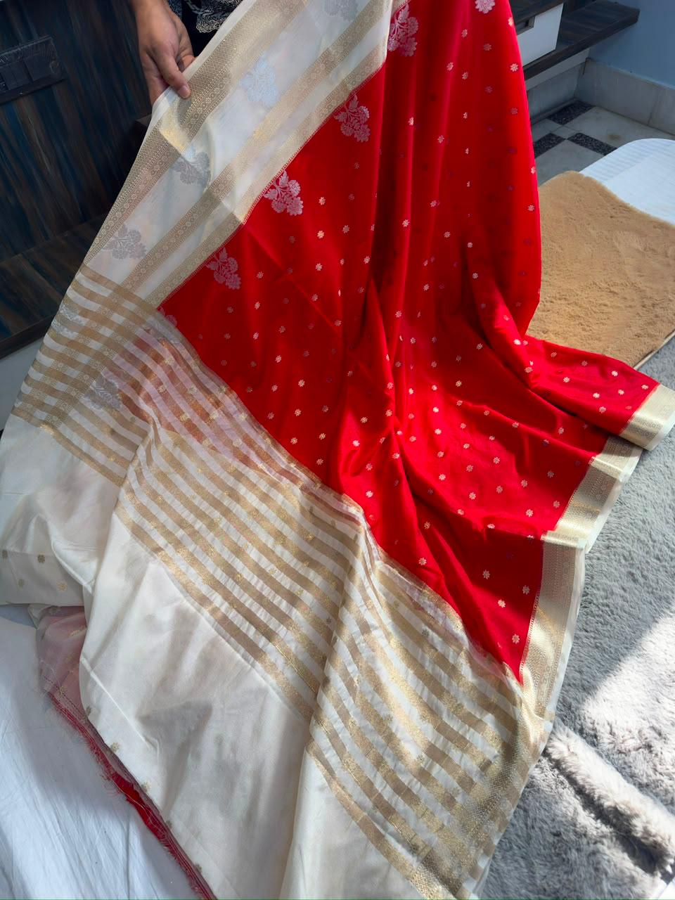 Premium Banarasi Dyble Dupion Soft Silk Sarees