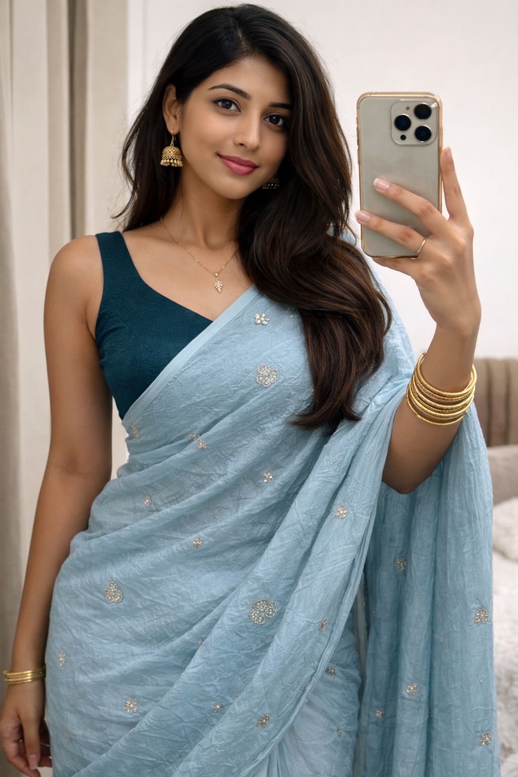 Rangoli Crush Sequence Bits Full Worked Saree With Running Blouse