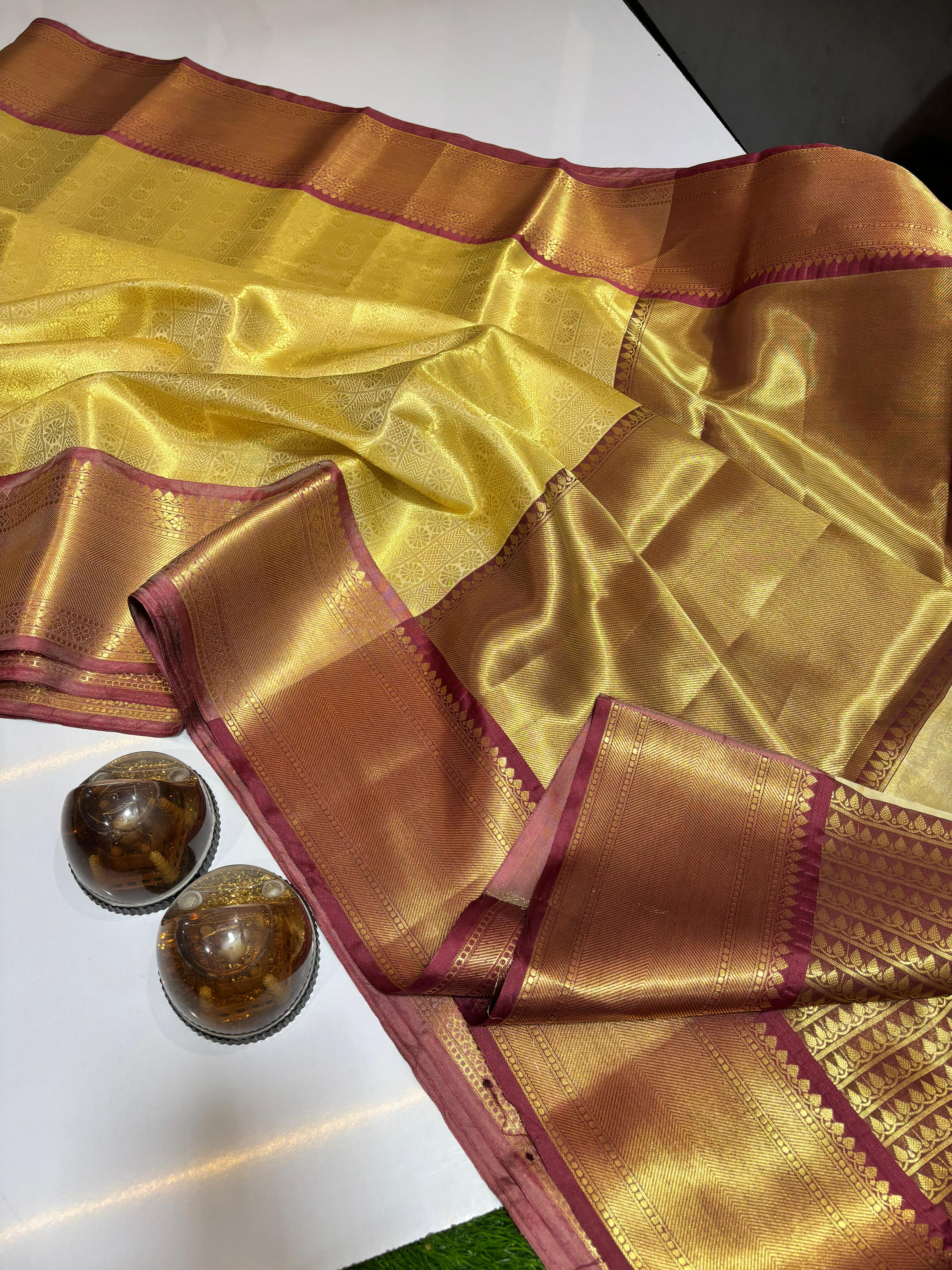 Premium Banarasi Soft Tissue Silk Sarees