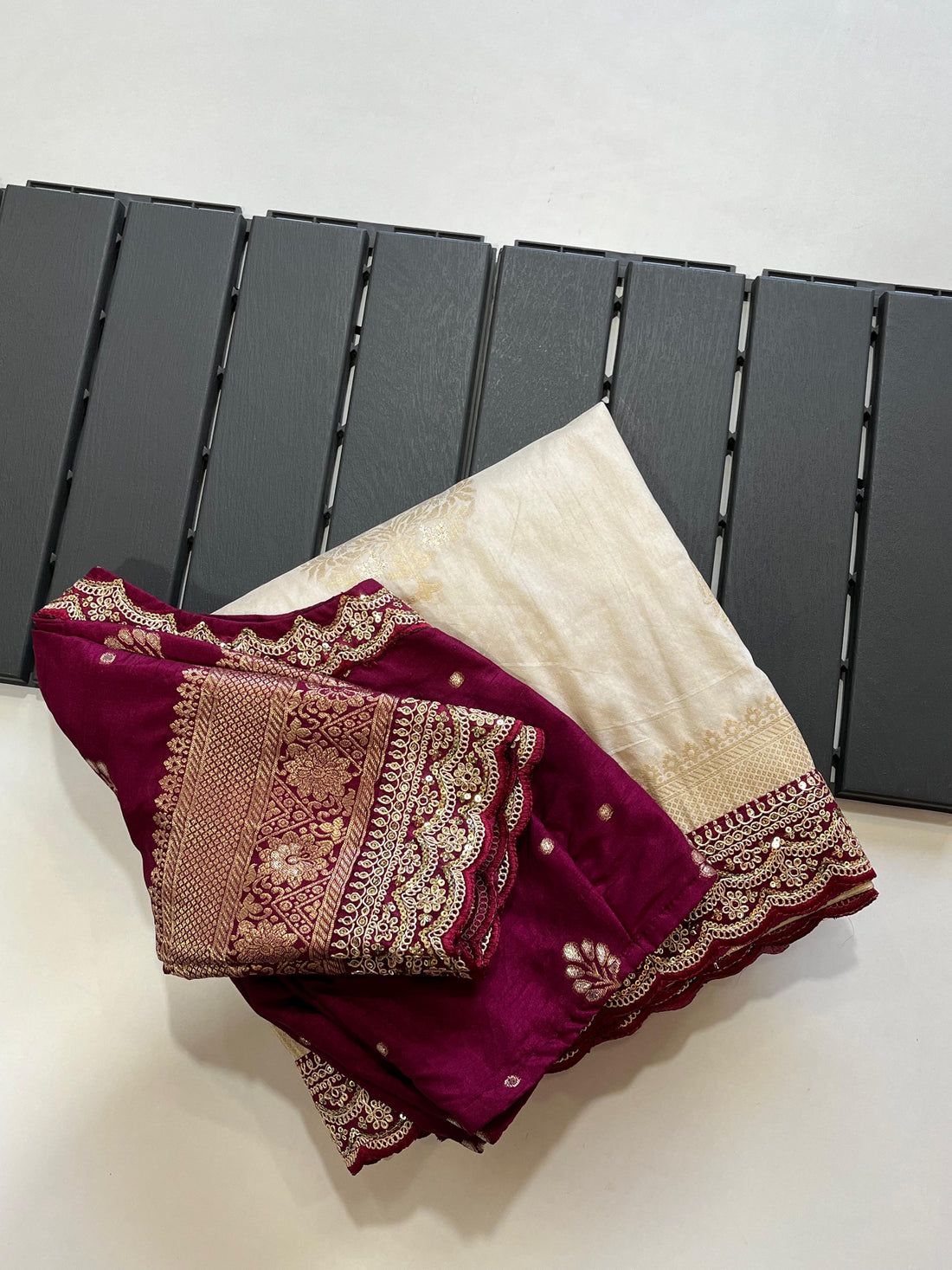 Premium Dola Silk Sarees with Readymade Stitched Blouse (38)