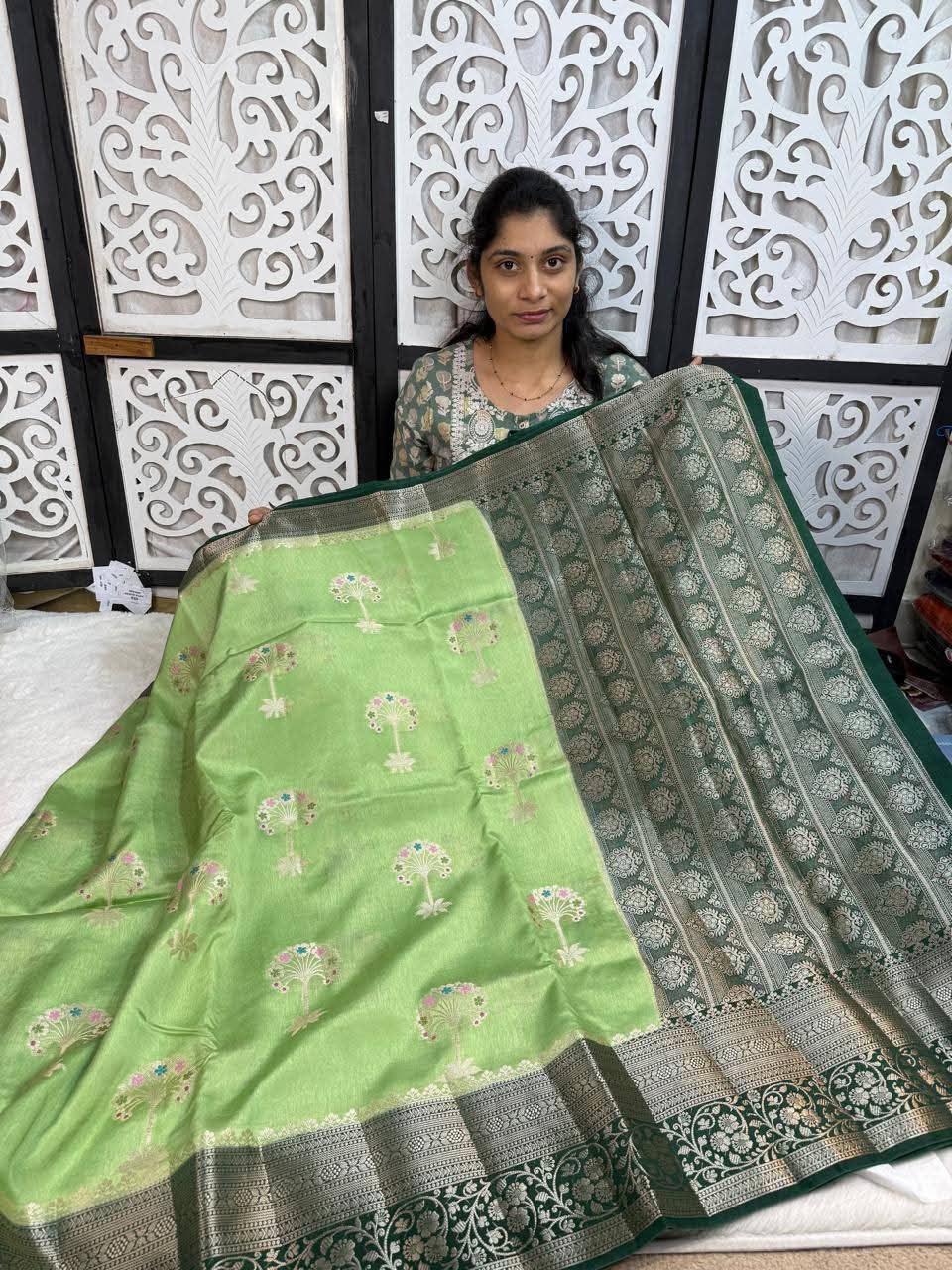 Premium Banarasi Semi Katan Silk Sarees