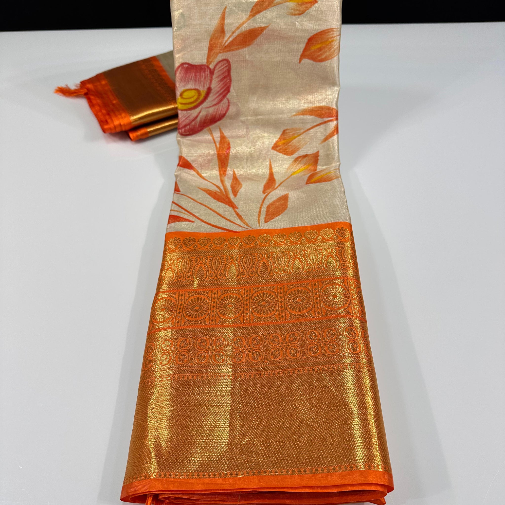 Light Weight Semi Kanchi Tissue Silk Saree