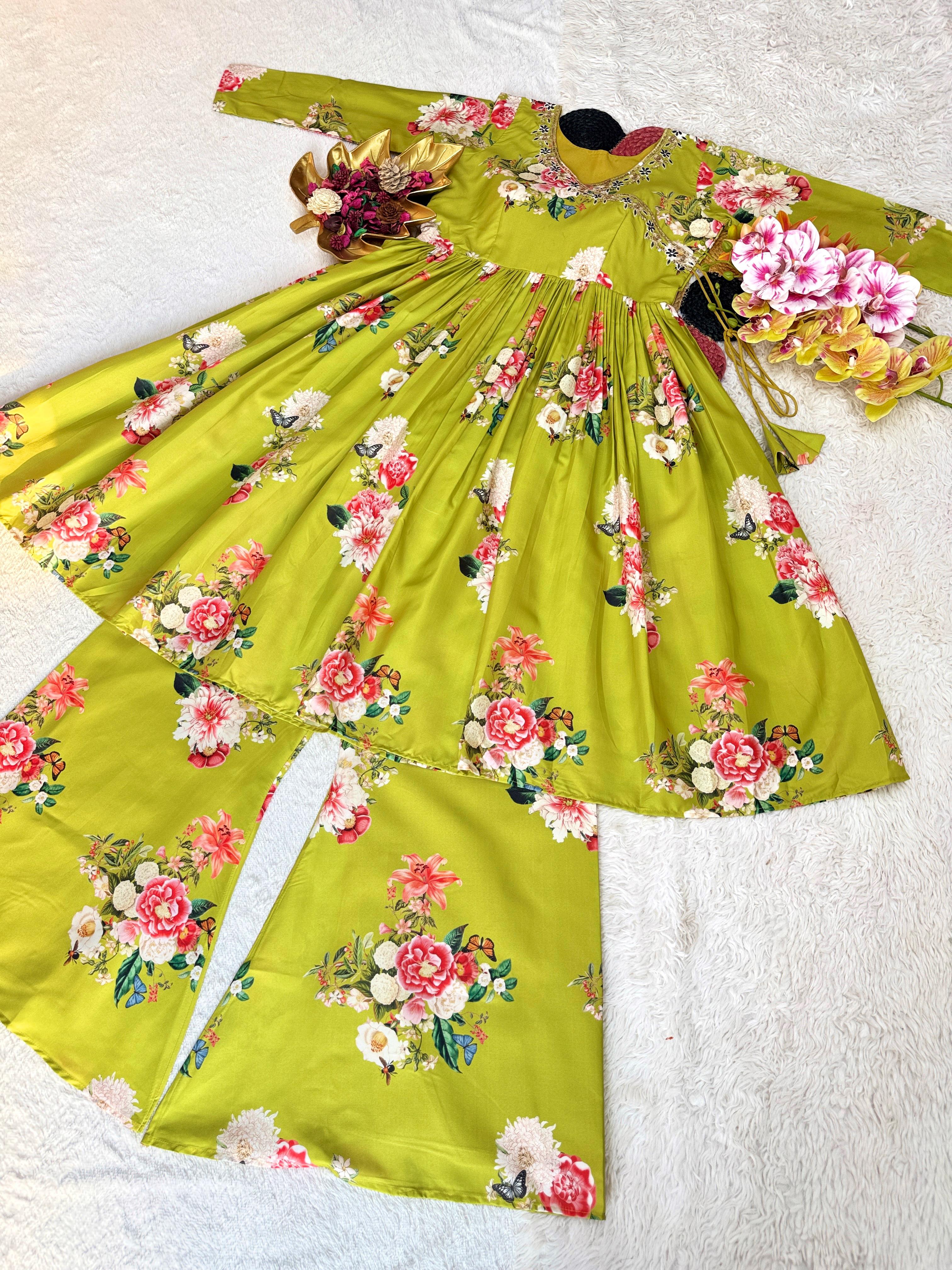 Anarkali Gown with Palazzo