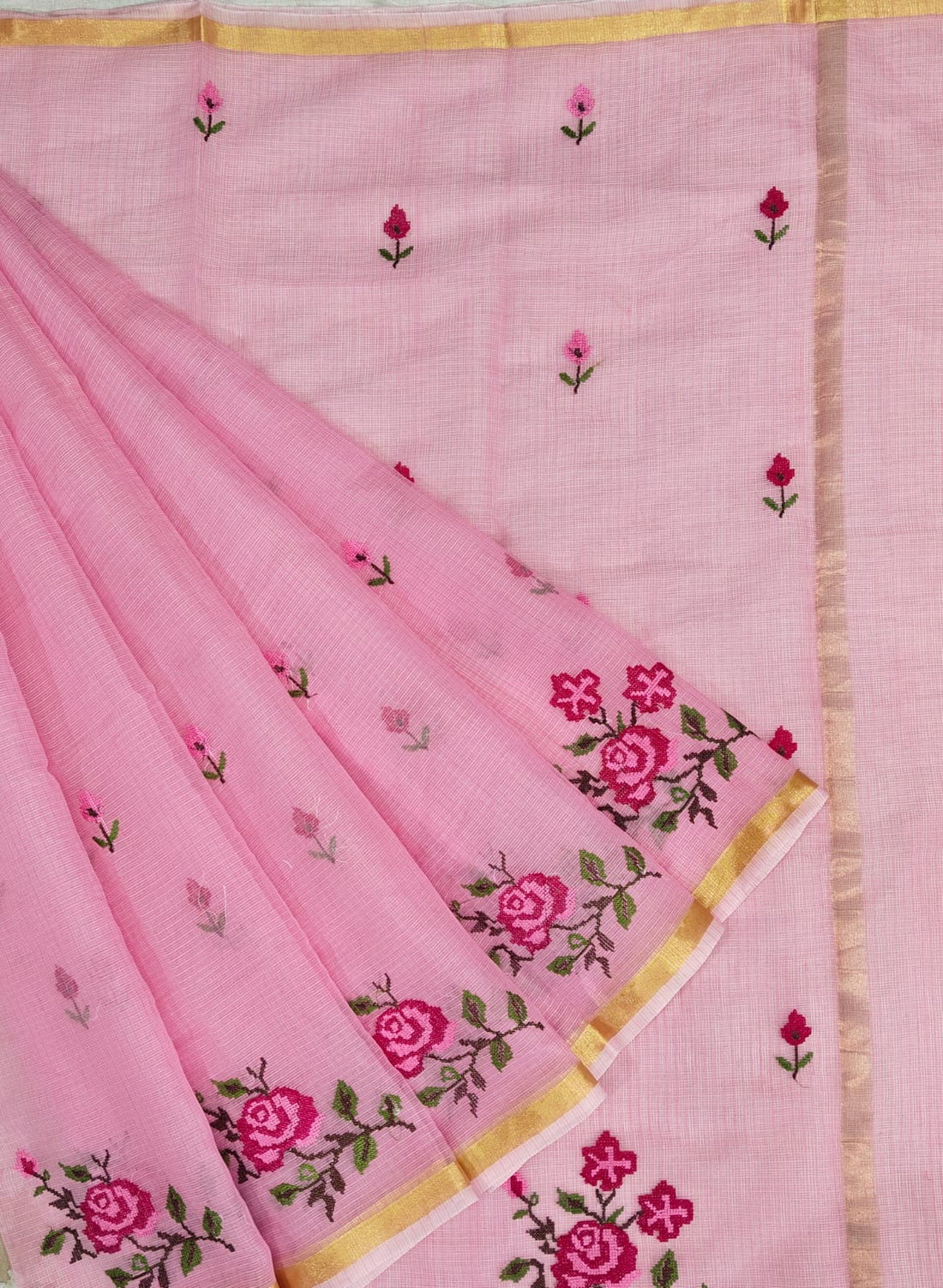 Kota Doriya Petit Point Work Sarees
