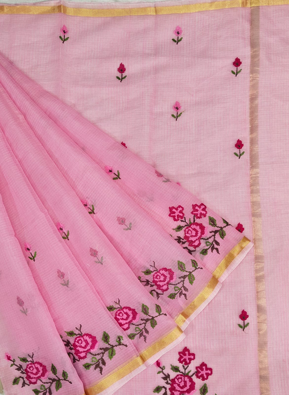 Kota Doriya Petit Point Work Sarees