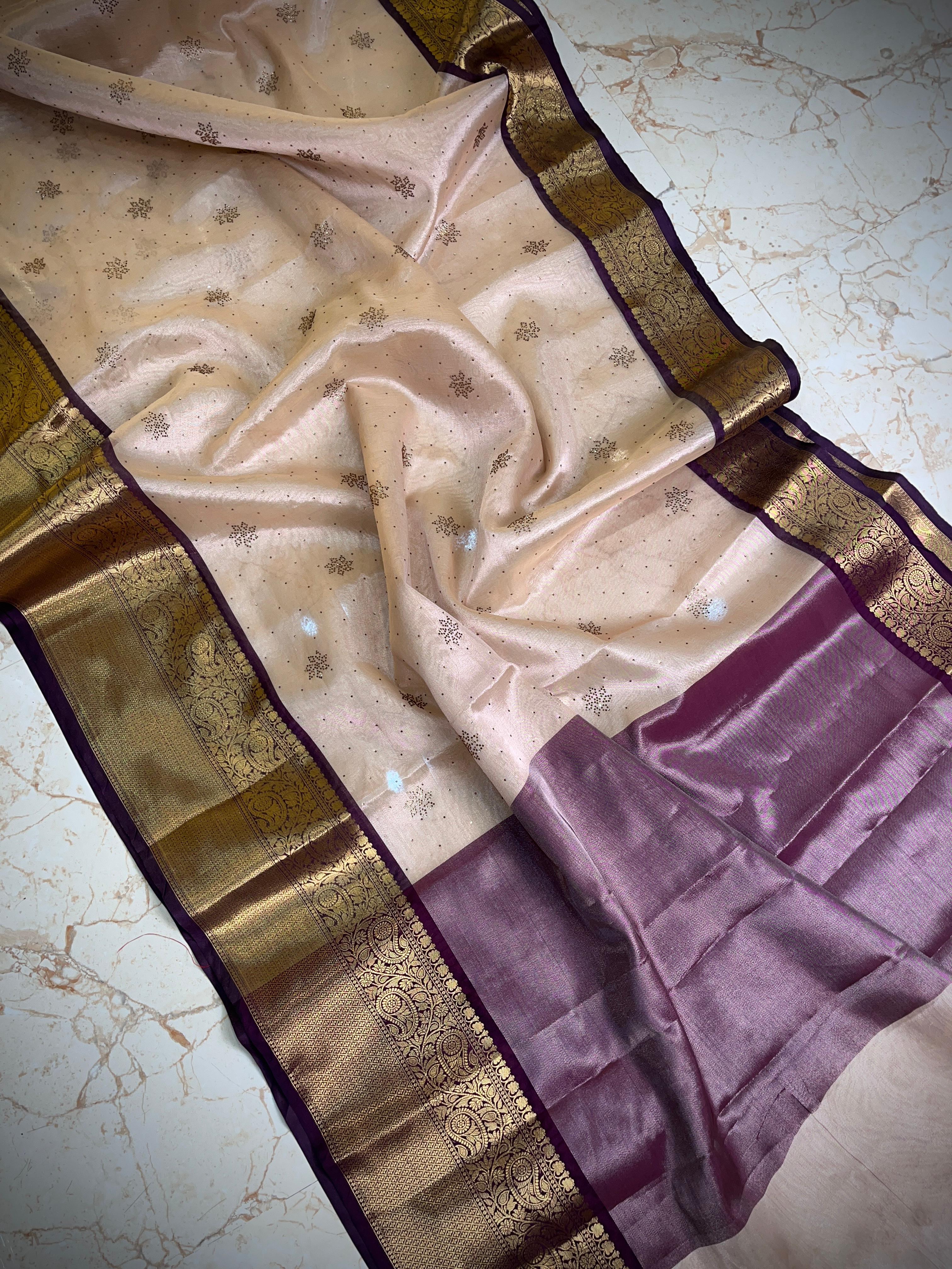 Soft Banarasi Tissue Silk Saree