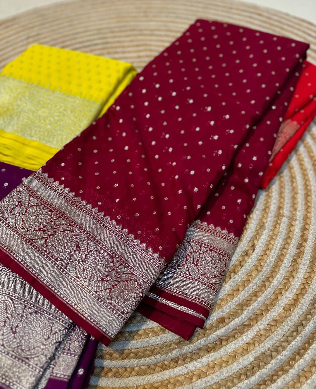 Handloom Georgette Katan Saree