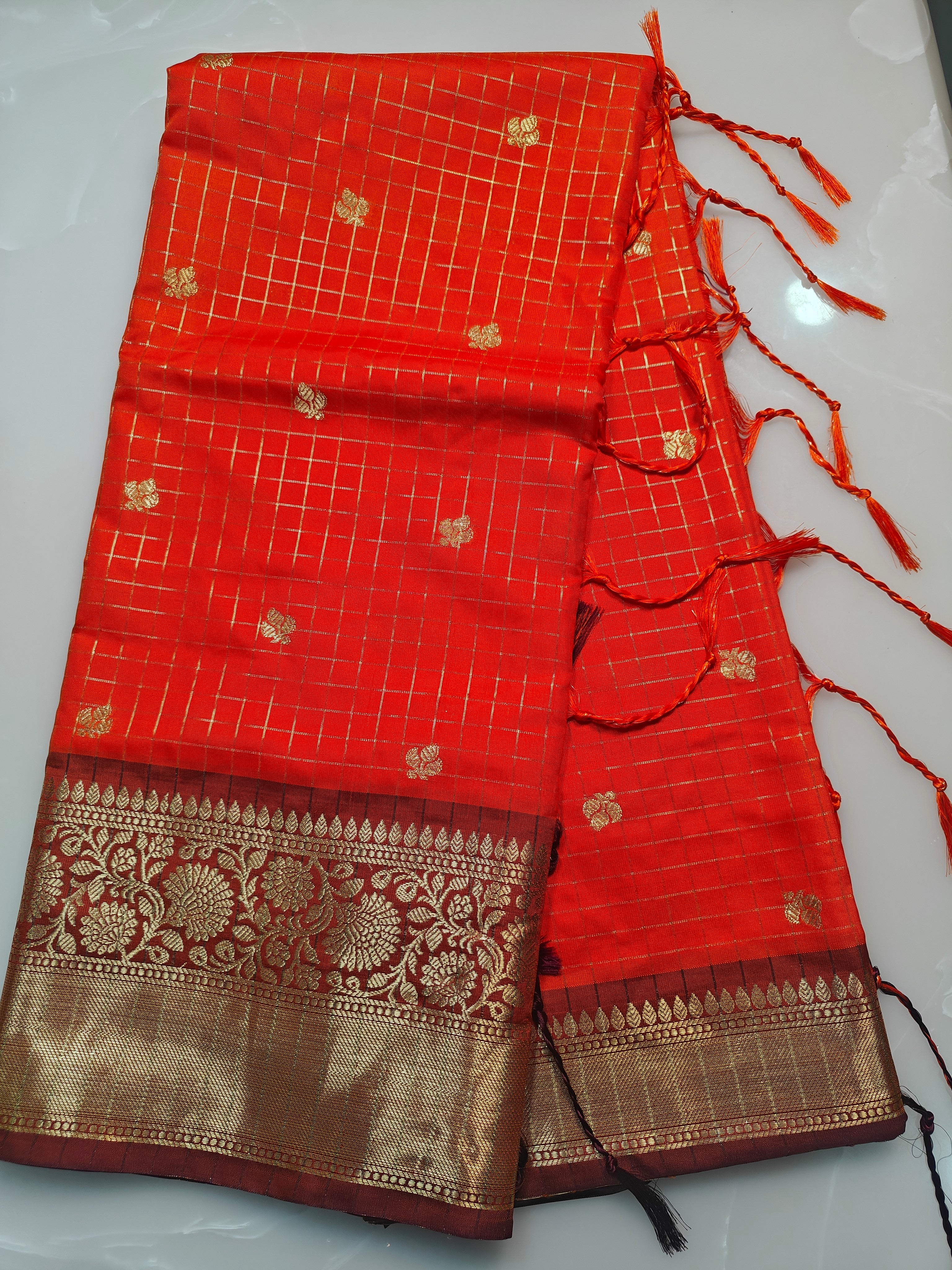 Soft Banarasi Vintage Semi Katan Sarees